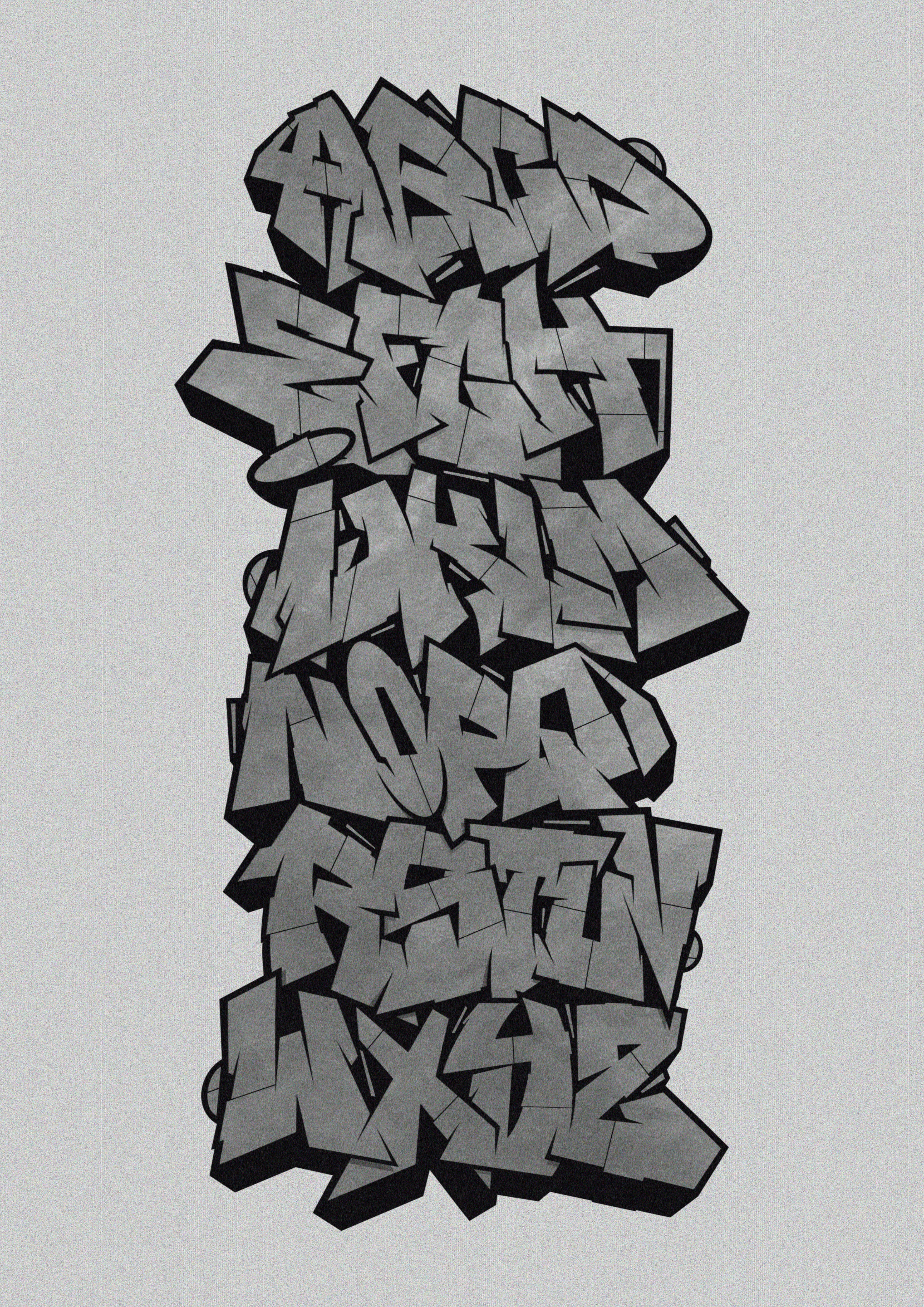 Граффити Алфавит/Graffiti Alphabet — Изображение №2 — Иллюстрация, Графика на Dprofile