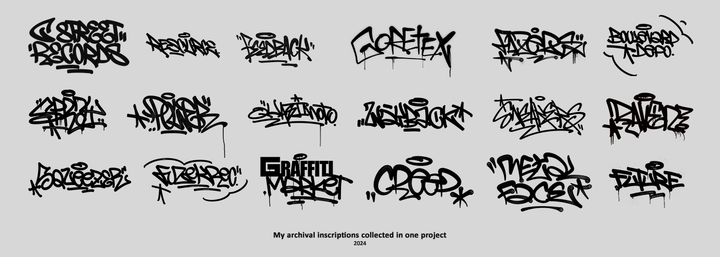 GRAFFITI LETTERING COLLECTION — Изображение №2 — Брендинг, Графика на Dprofile