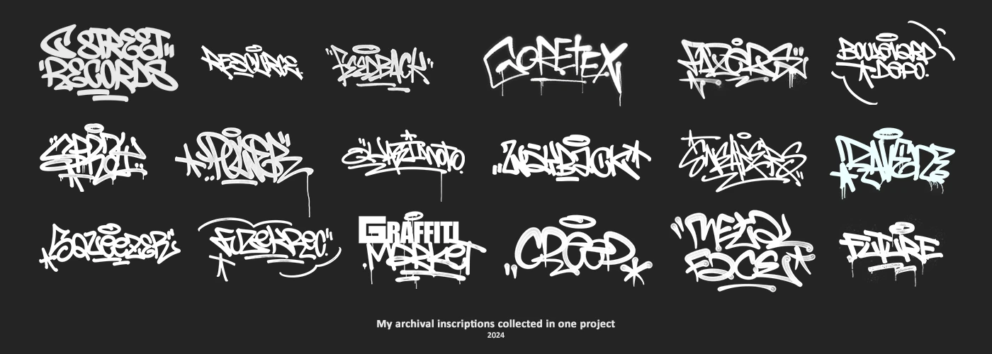 GRAFFITI LETTERING COLLECTION — Изображение №2 — Брендинг, Графика на Dprofile