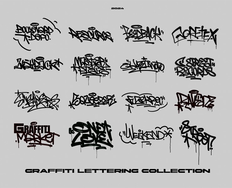 GRAFFITI LETTERING COLLECTION — Брендинг, Графика на Dprofile