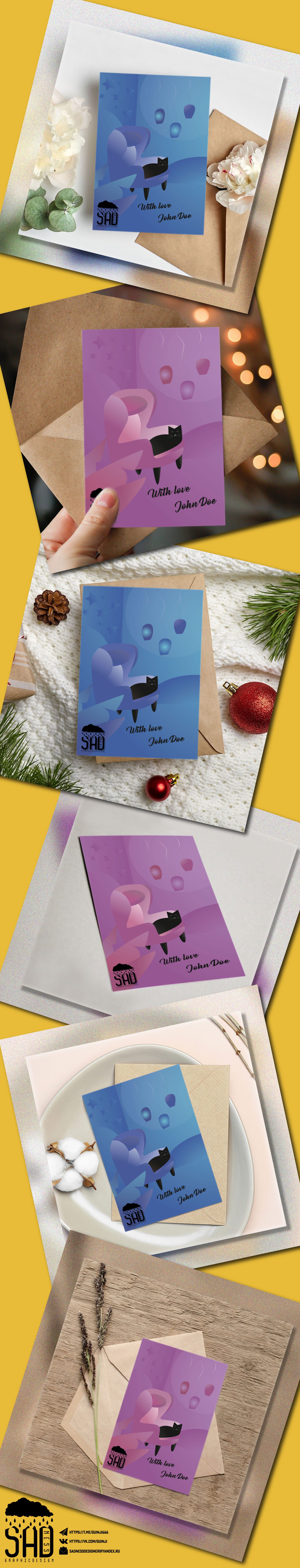 Подарочные открытки — Изображение №1 — Иллюстрация, Графика на Dprofile