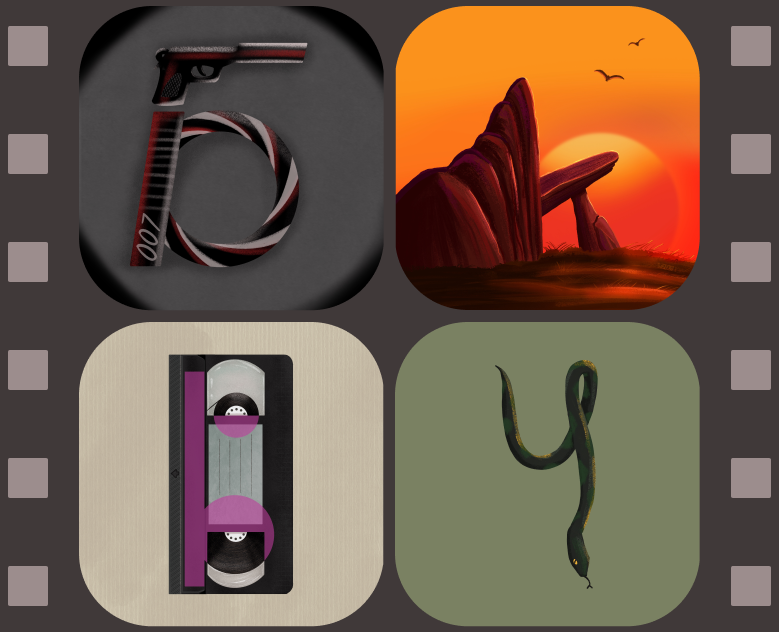 Буквальный челлендж 2025 | Киноалфавит — Иллюстрация на Dprofile