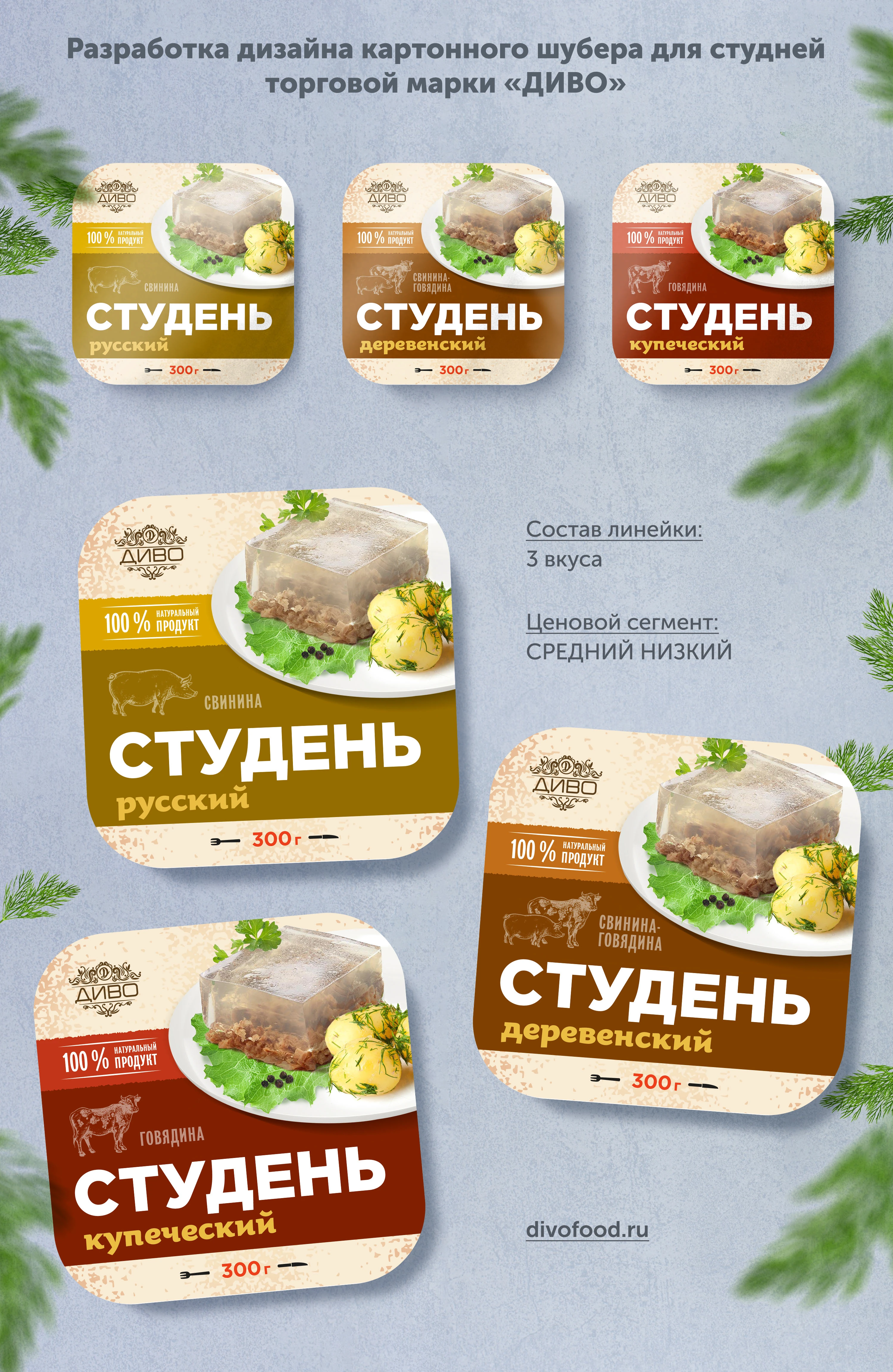Дизайн упаковки продуктовой линейки ДИВО — Изображение №1 — Брендинг, Промдизайн на Dprofile