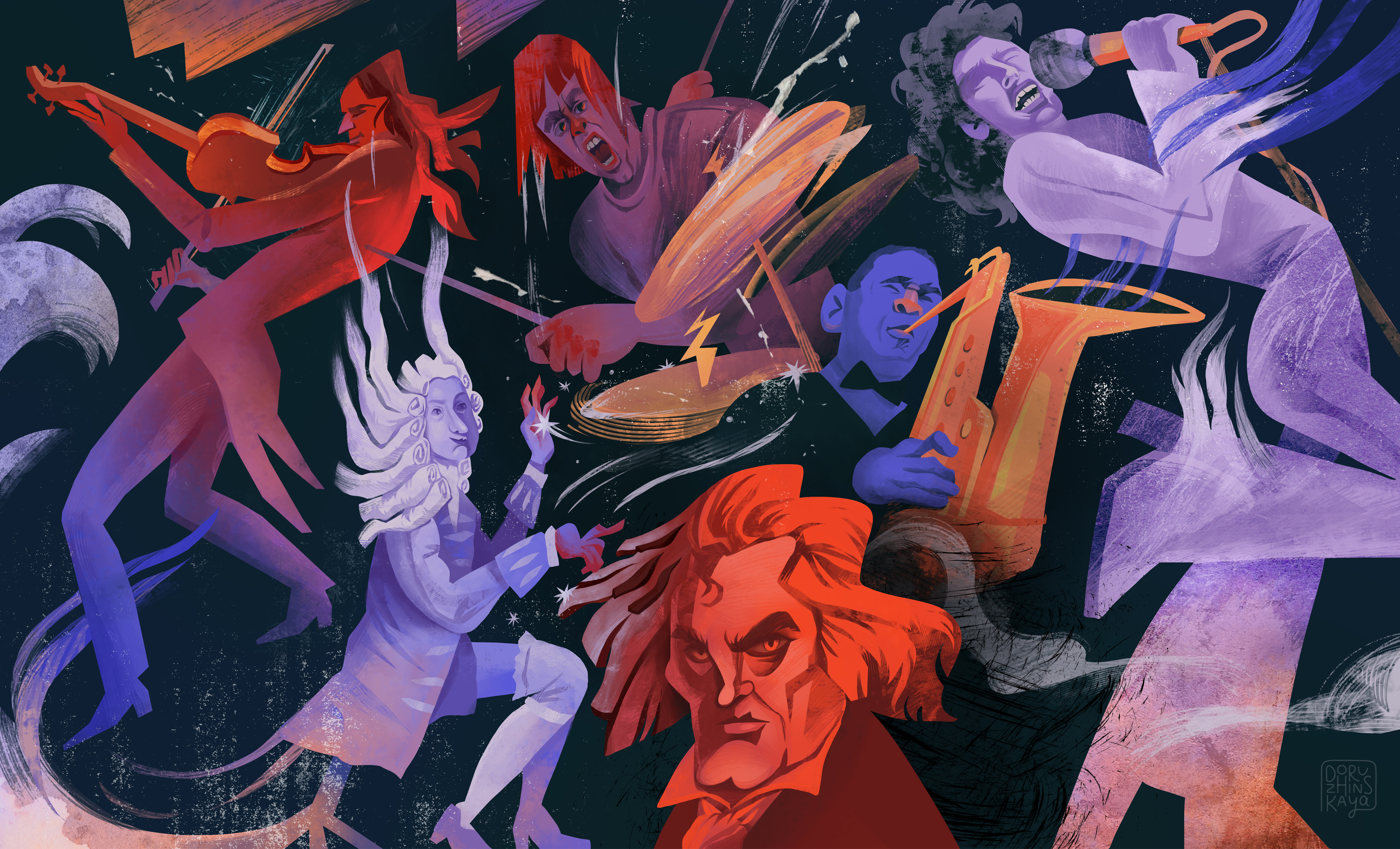 Музыка вне времени — Изображение №1 — Брендинг, Иллюстрация на Dprofile