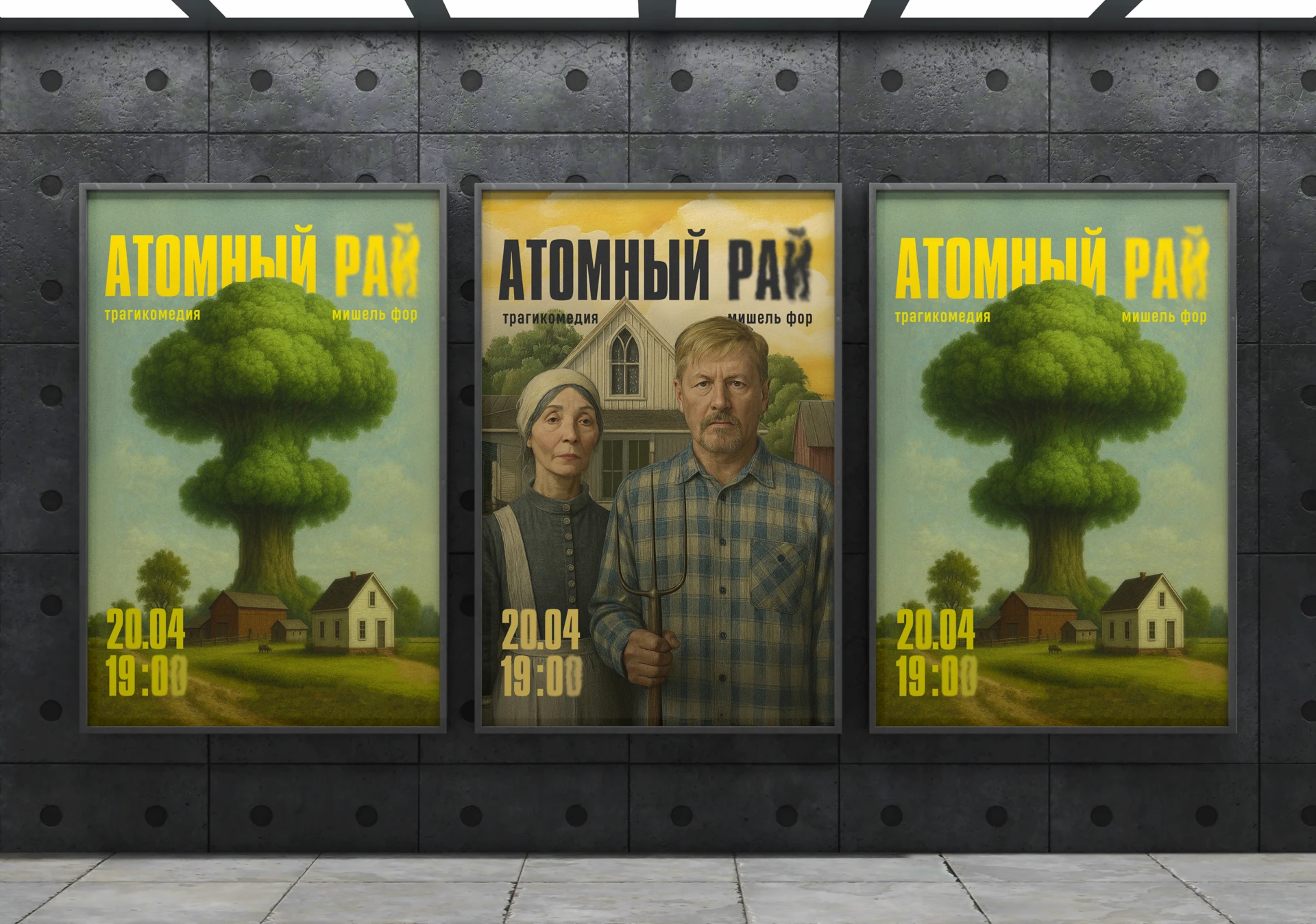 Atomic Paradise — Visual Identity for a Theatre — Изображение №1 — Брендинг, Графика на Dprofile