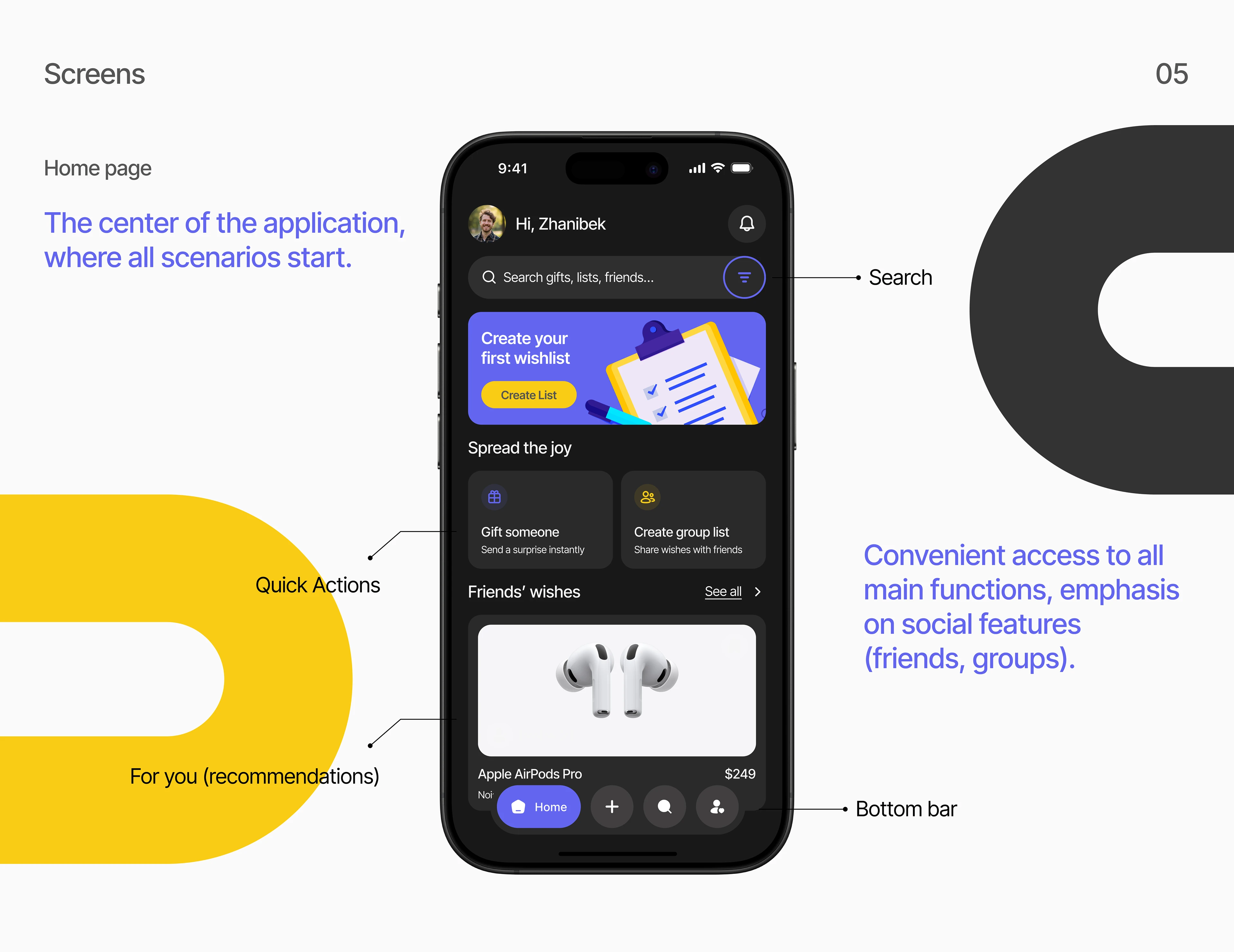 Giftly - Social Wishlist & Gifting App — Изображение №8 — Интерфейсы на Dprofile