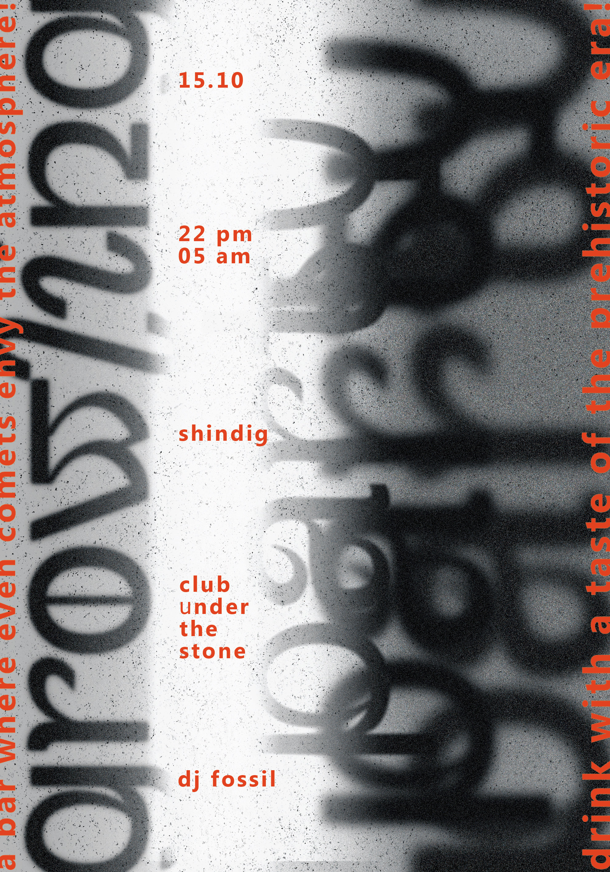 Серия плакатов для бара юрского периода STONE GLASS/учебный… — Изображение №4 — Графика на Dprofile