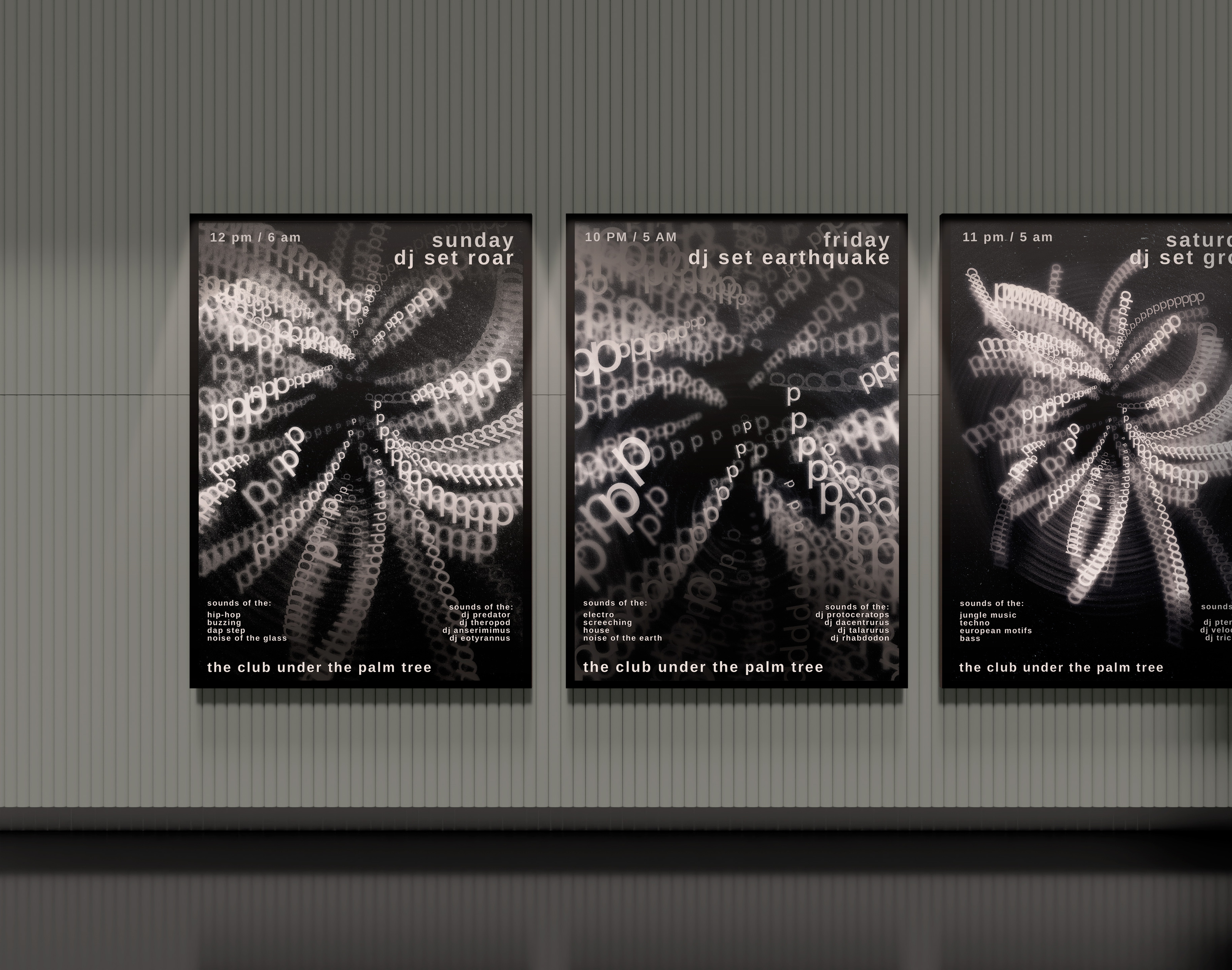 Серия плакатов для бара юрского периода STONE GLASS/учебный… — Изображение №3 — Графика на Dprofile