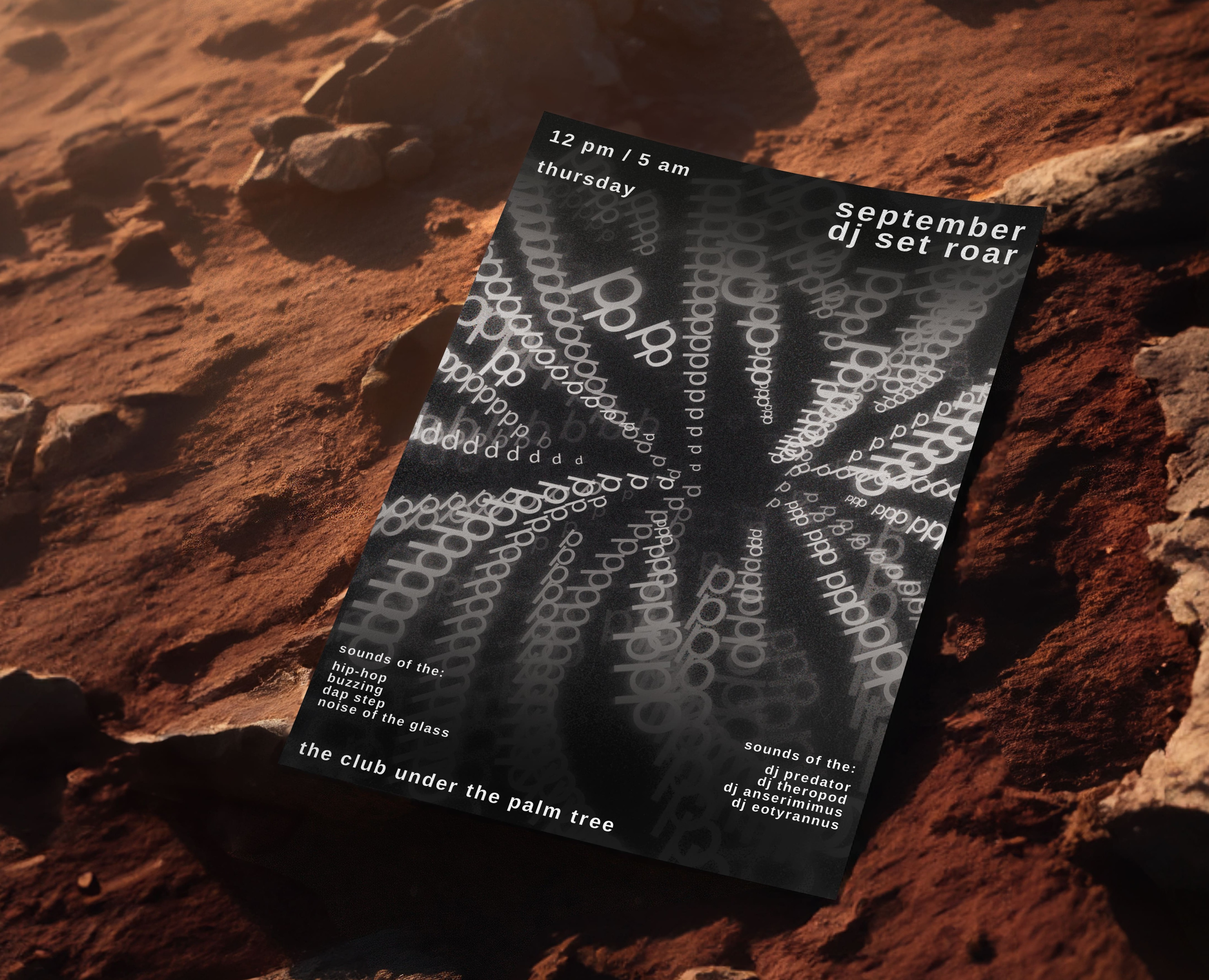 Серия плакатов для бара юрского периода STONE GLASS/учебный… на Dprofile