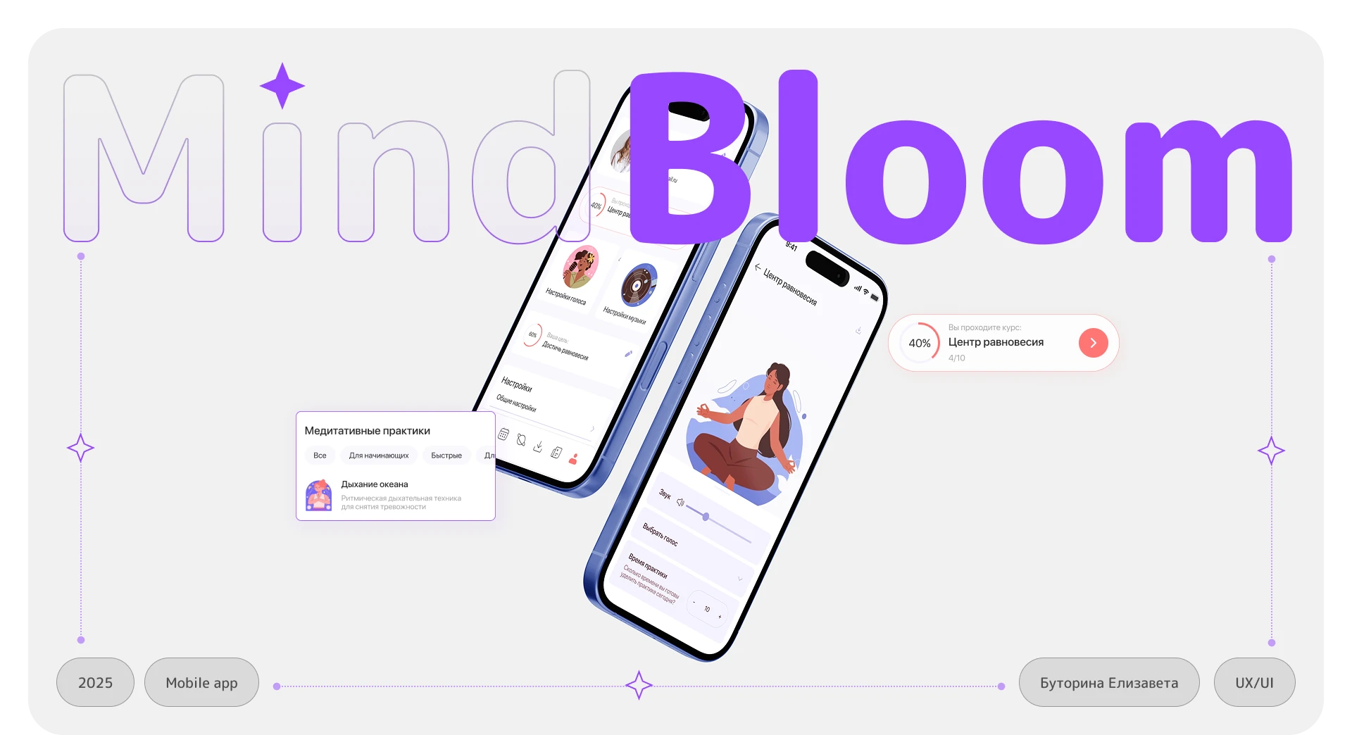 Мобильное приложение для медитации — Изображение №1 — Интерфейсы на Dprofile