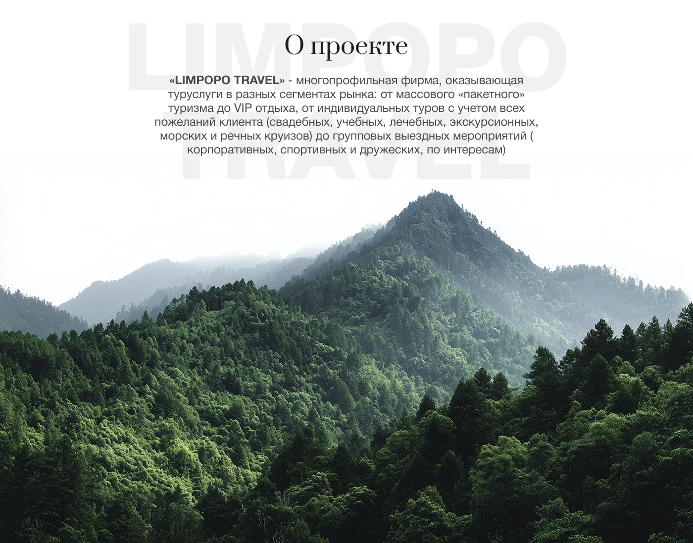 Limpopo Travel (UX/UI) — Изображение №2 — Интерфейсы, Маркетинг на Dprofile