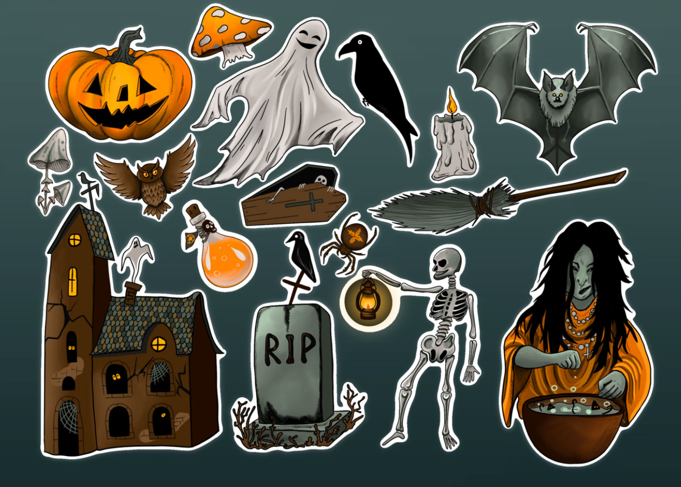 Хэллоуин сет — Изображение №3 — Интерфейсы, Брендинг на Dprofile