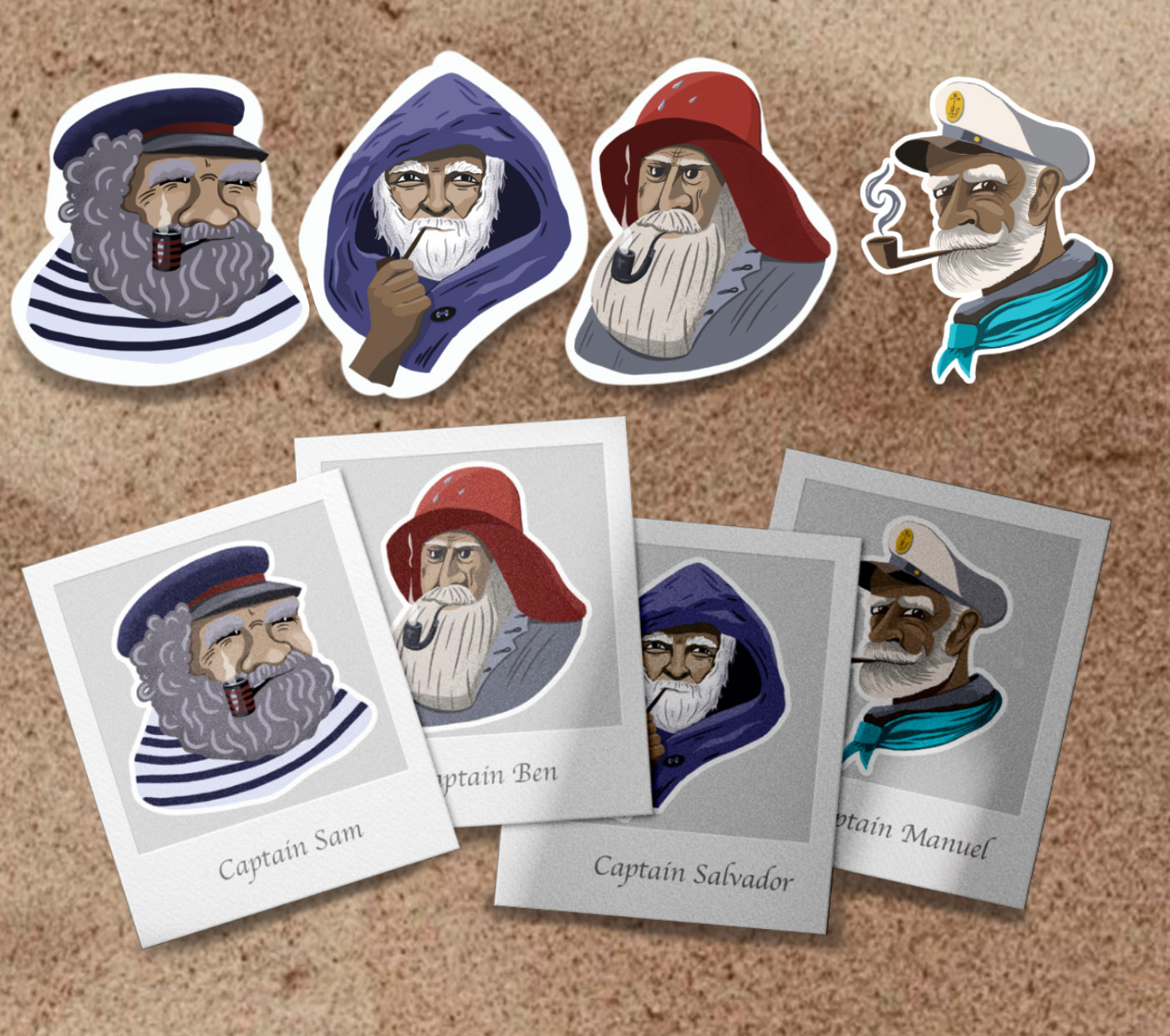 Стекеры с морской тиматикой — Изображение №6 — Брендинг, Иллюстрация на Dprofile