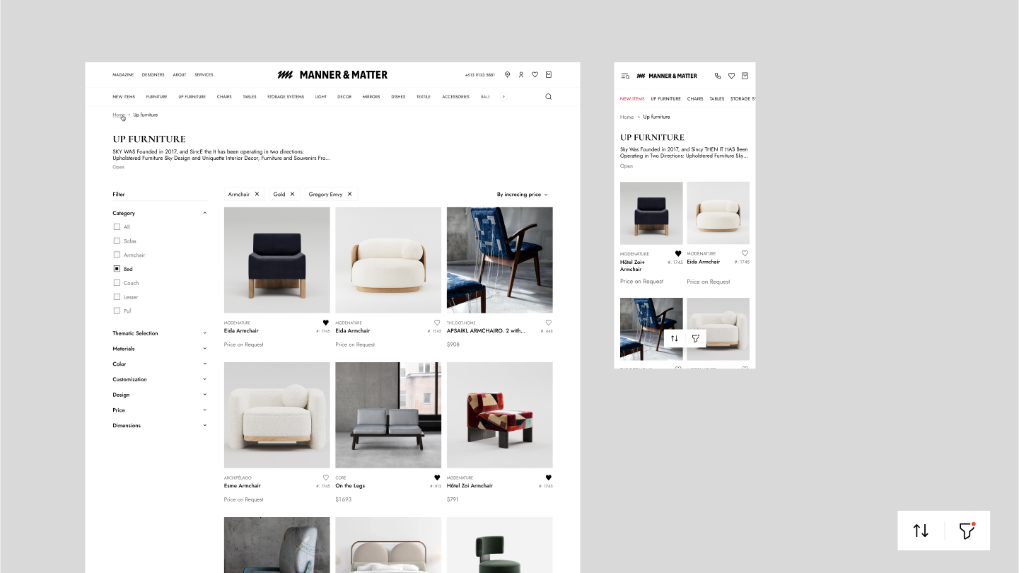 Manner & Matter — Изображение №5 — Интерфейсы на Dprofile
