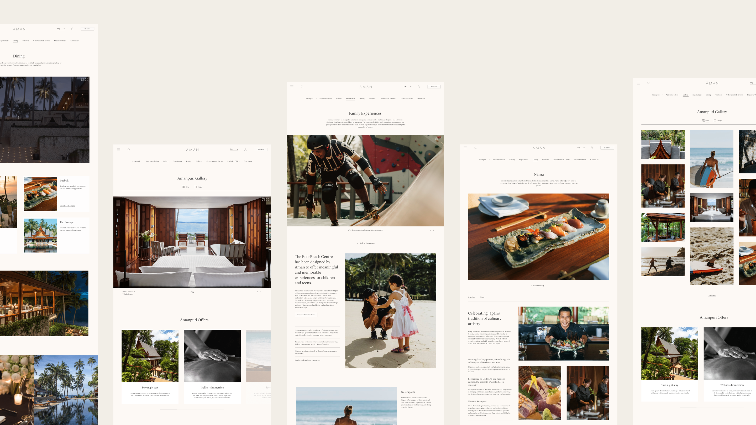 Aman Resorts, Hotels & Residences — Изображение №6 — Интерфейсы на Dprofile