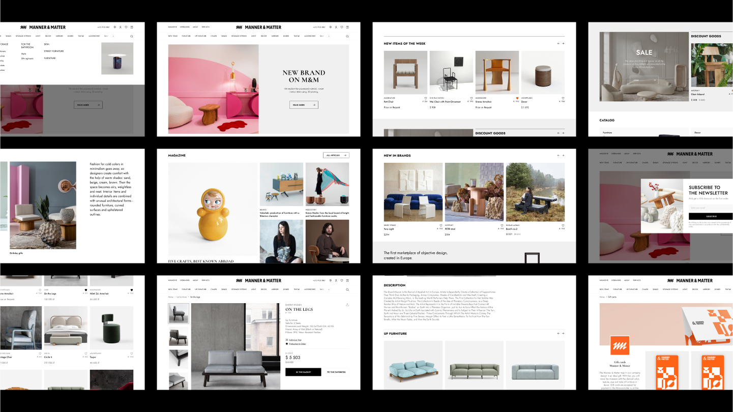 Manner & Matter — Изображение №9 — Интерфейсы на Dprofile