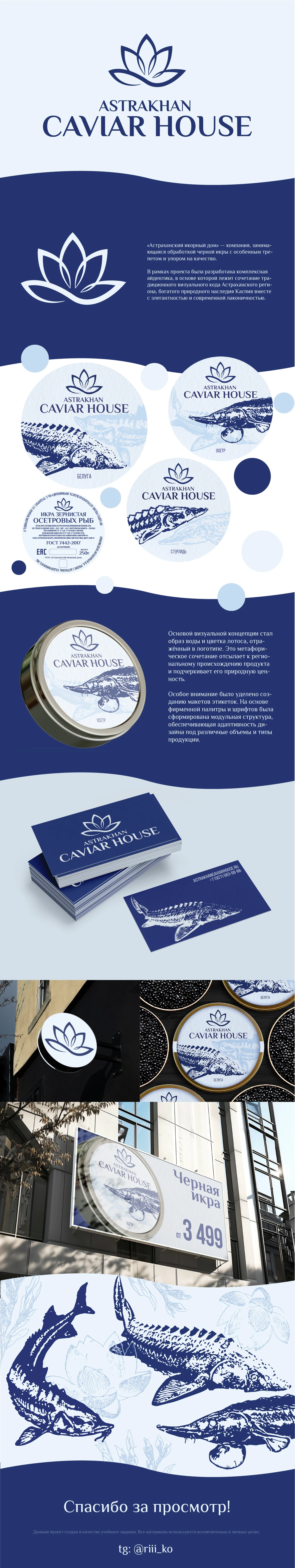 ASTRAKHAN CAVIAR HOUSE branding — Изображение №1 — Брендинг на Dprofile