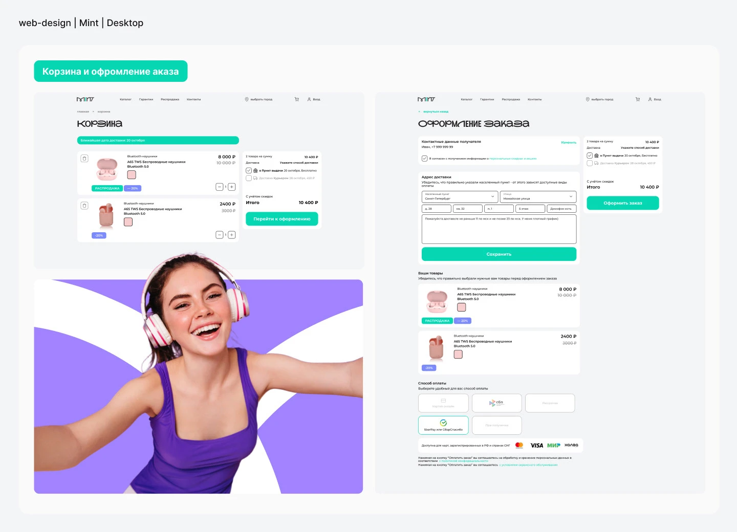 MINT | Multi-page website | E-commerce — Изображение №7 — Интерфейсы на Dprofile