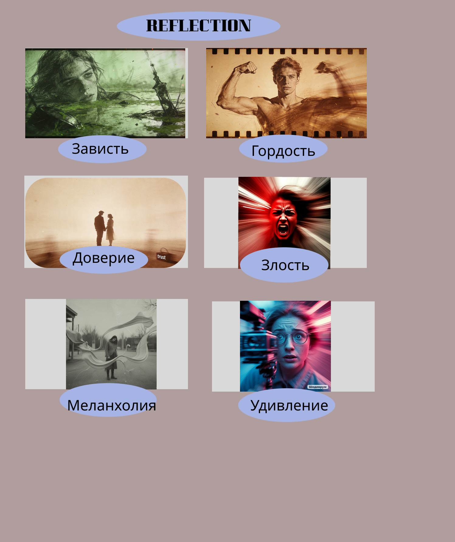 Рефлексия " REFLECTION" дизайн эмоций человека — Изображение №1 — Интерфейсы на Dprofile
