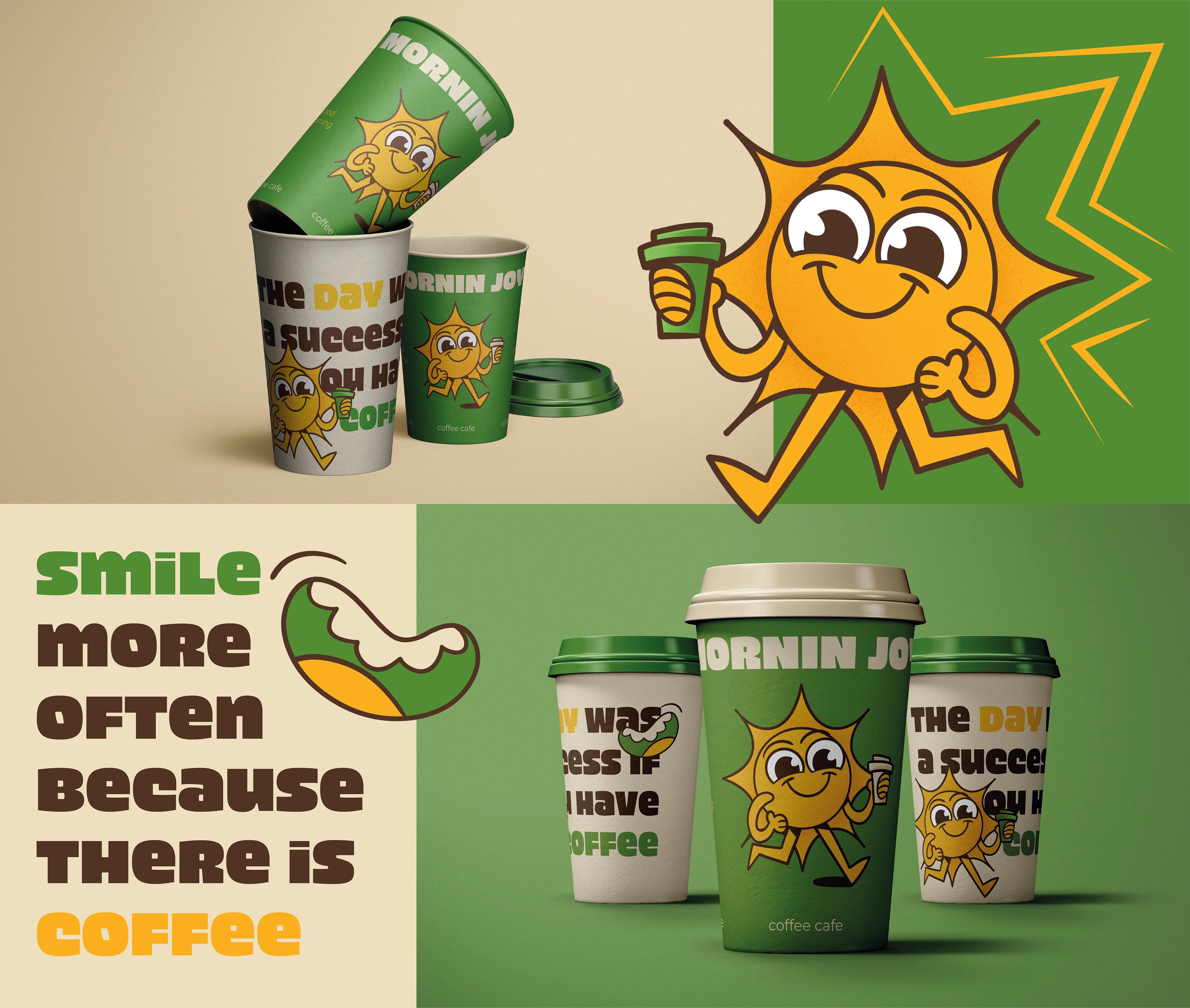 MORNIN JOY | LOGO DESIGN & BRAND IDENTITY — Изображение №4 — Брендинг на Dprofile