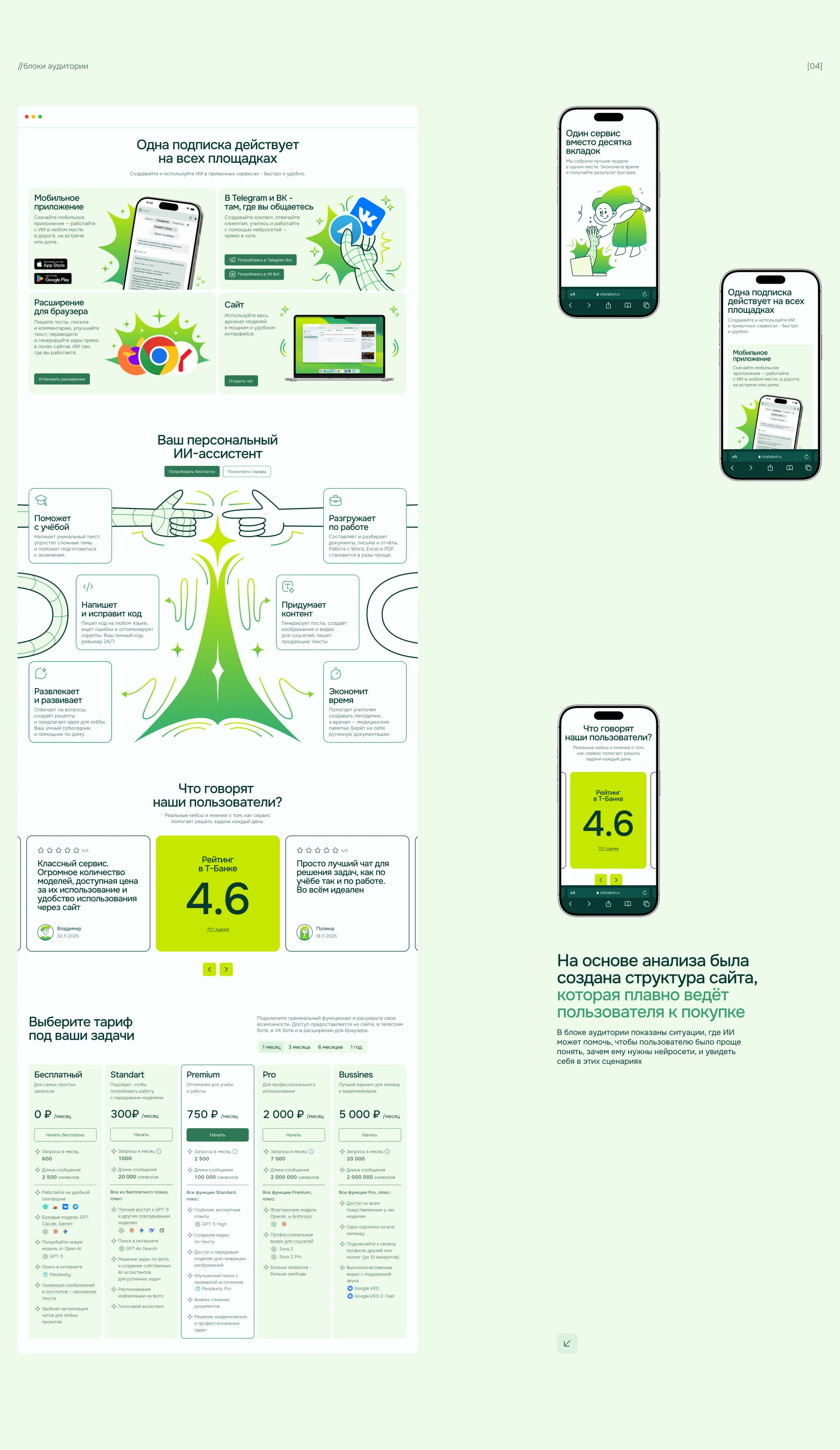 CHAT AI | Редизайн лендинга — Изображение №2 — Интерфейсы, Иллюстрация на Dprofile