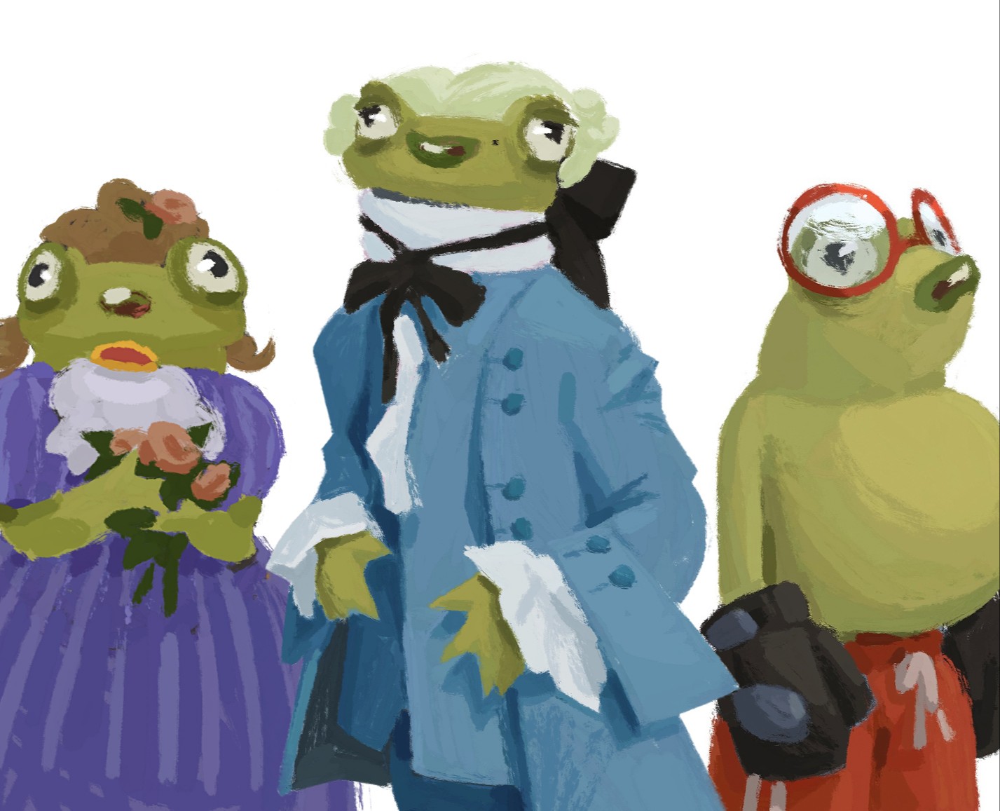 3,5 лягушки — Иллюстрация на Dprofile