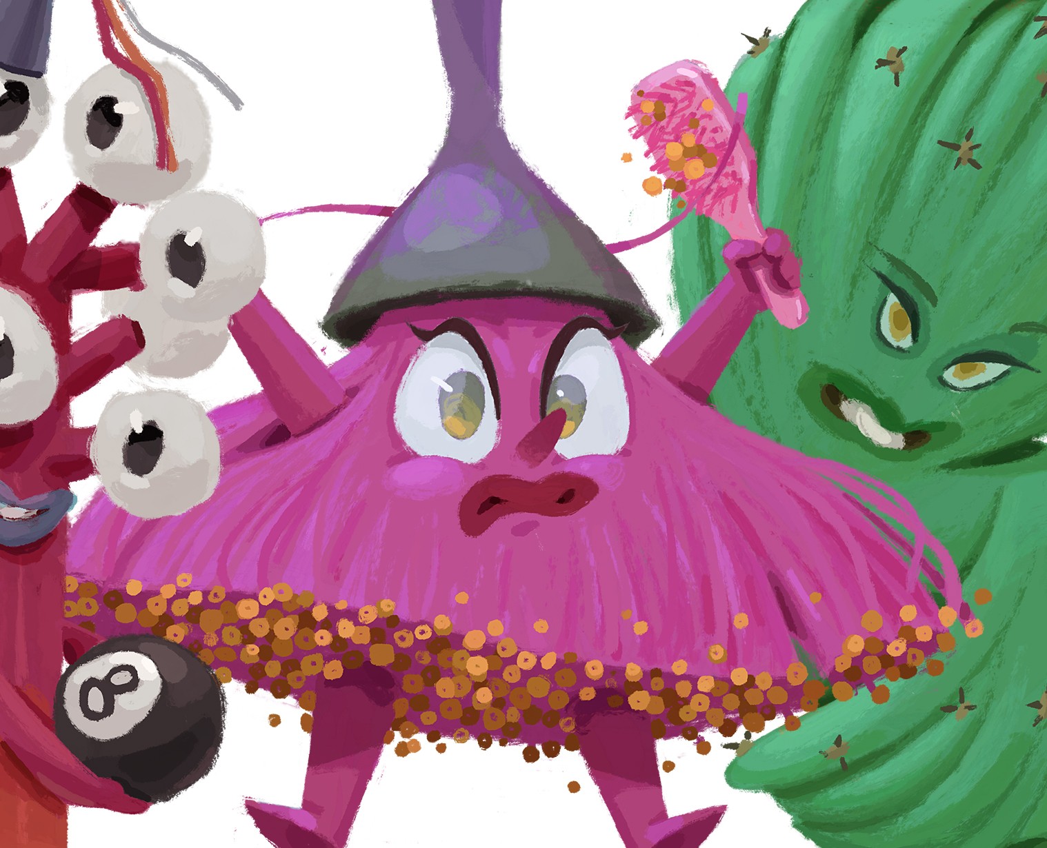 Три растения — Иллюстрация на Dprofile