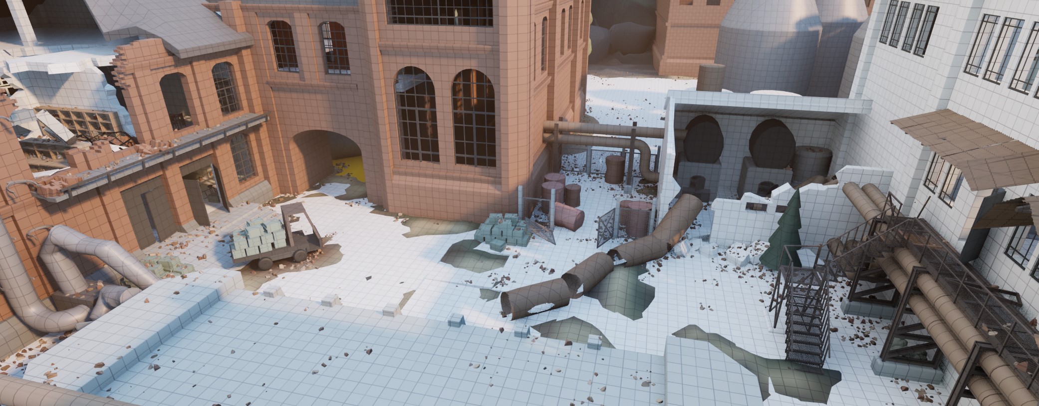 Заброшенный научно-исследовательский комплекс. — Изображение №33 — Иллюстрация, 3D на Dprofile