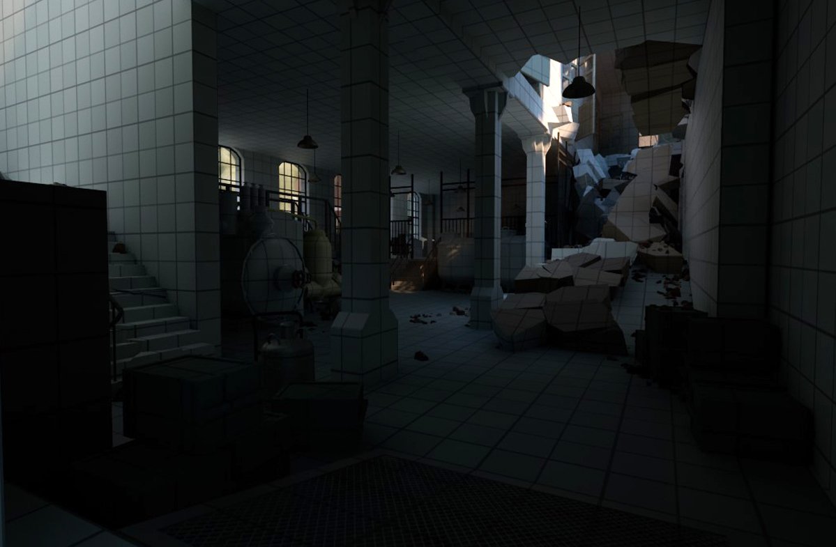 Заброшенный научно-исследовательский комплекс. — Изображение №17 — Иллюстрация, 3D на Dprofile