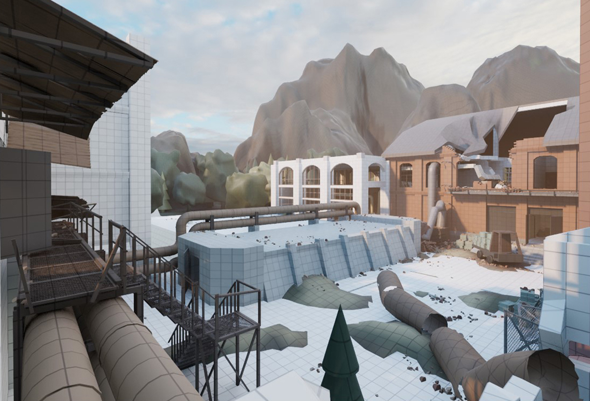 Заброшенный научно-исследовательский комплекс. — Изображение №34 — Иллюстрация, 3D на Dprofile