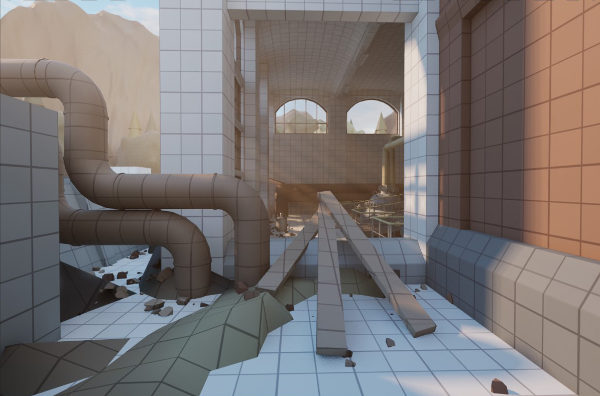 Заброшенный научно-исследовательский комплекс. — Изображение №14 — Иллюстрация, 3D на Dprofile