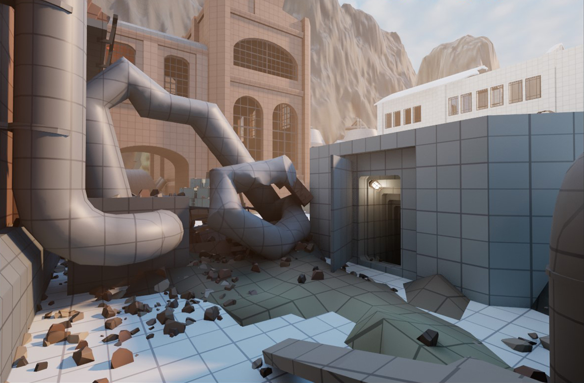 Заброшенный научно-исследовательский комплекс. — Изображение №13 — Иллюстрация, 3D на Dprofile