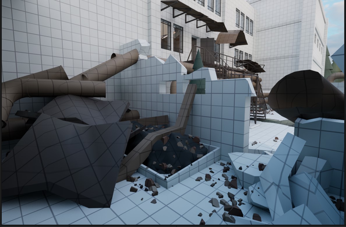 Заброшенный научно-исследовательский комплекс. — Изображение №36 — Иллюстрация, 3D на Dprofile