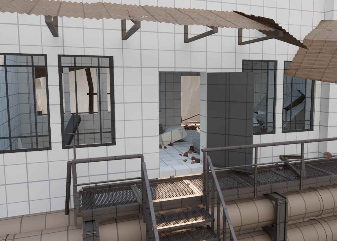 Заброшенный научно-исследовательский комплекс. — Изображение №37 — Иллюстрация, 3D на Dprofile