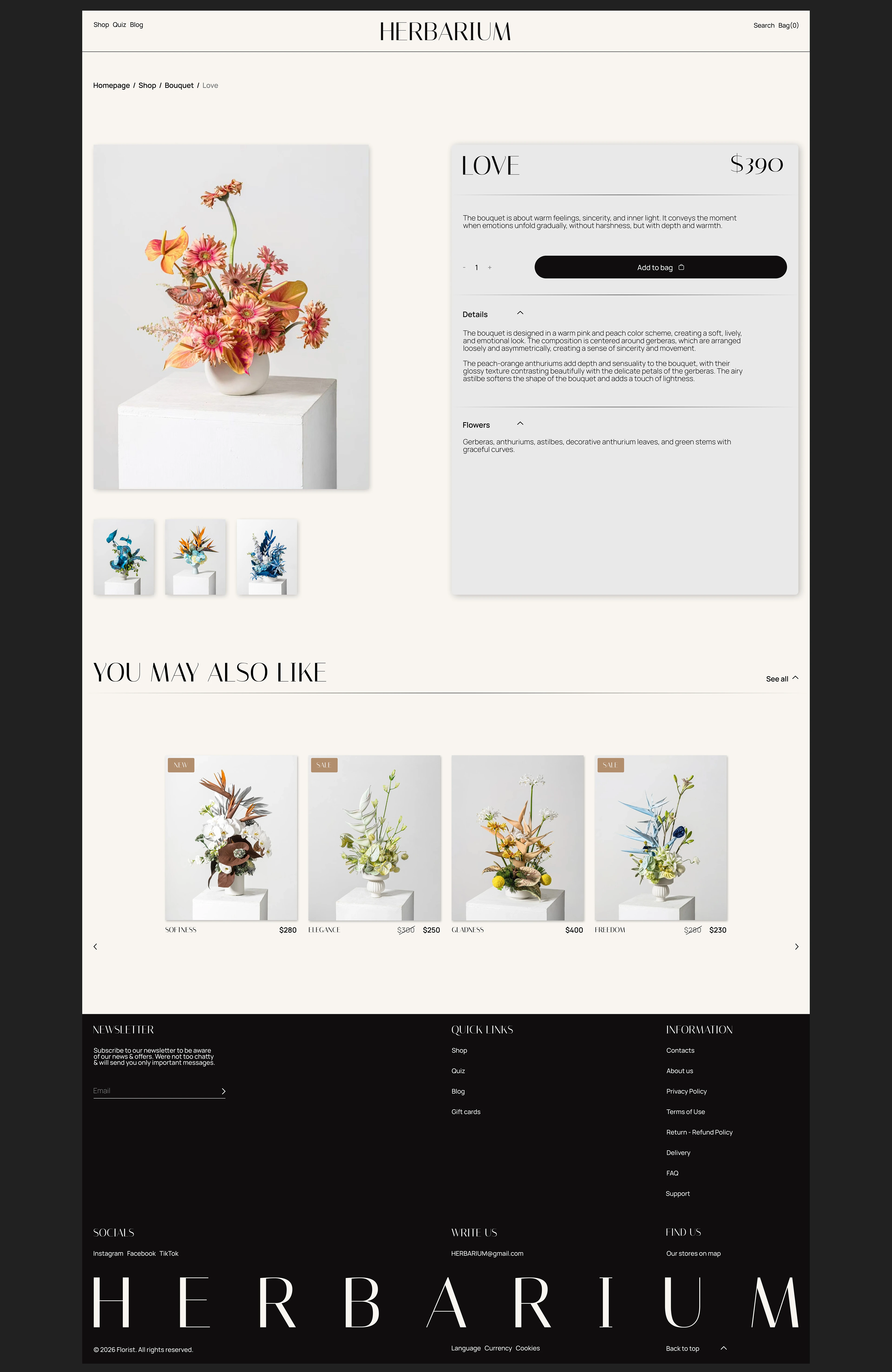 UX/UI DESIGN/HERBARIUM — Изображение №5 — Интерфейсы, Брендинг на Dprofile