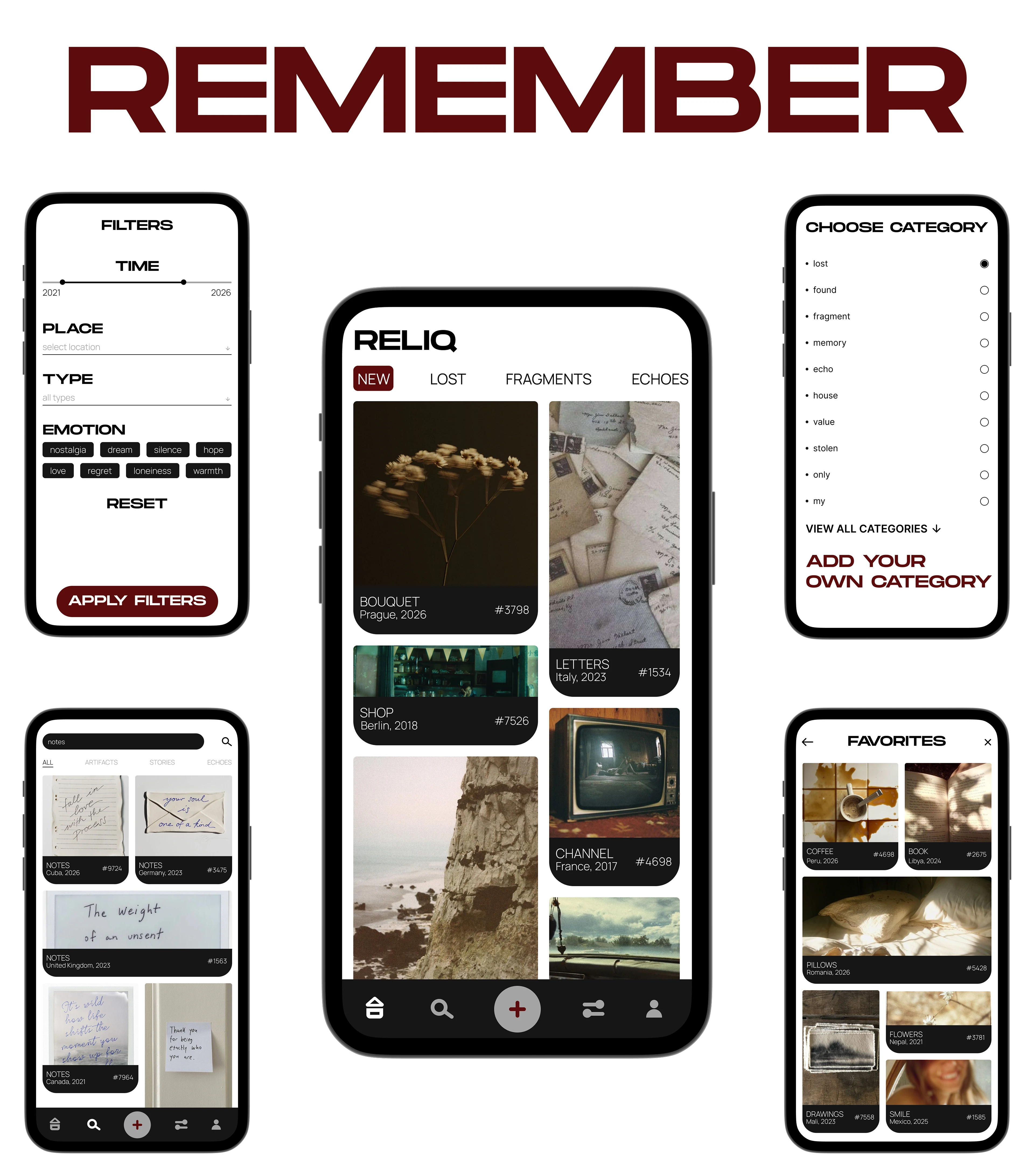 RELIQ - MOBILE APPLICATION | UX UI WEB DESIGN — Изображение №7 — Интерфейсы, Графика на Dprofile