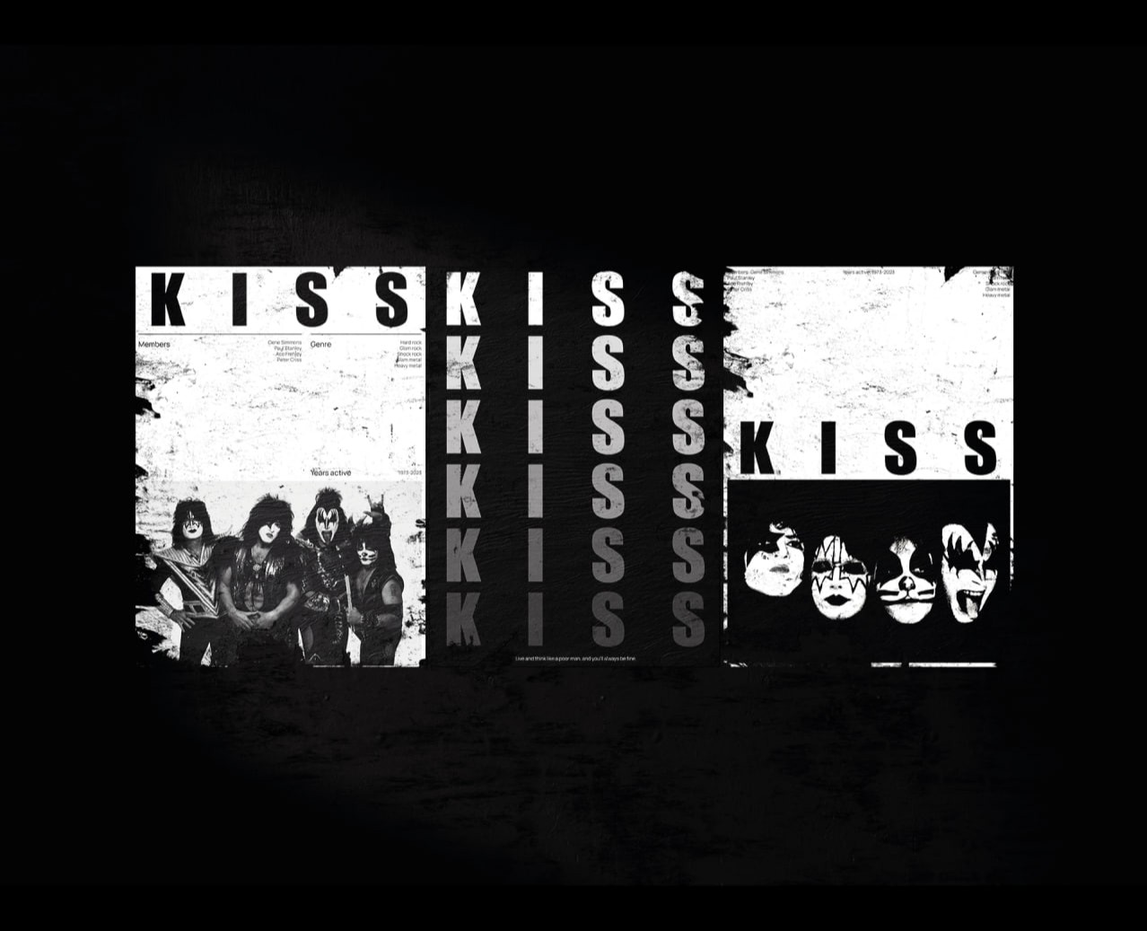 POSTERS/KISS — Графика, Маркетинг на Dprofile