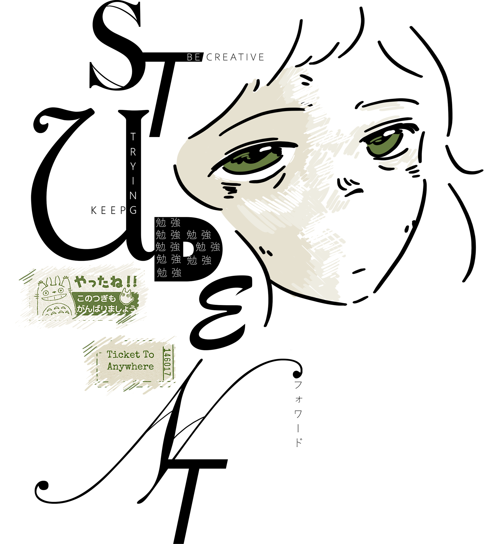 Коллаж на тему "Портрет студента"" — Изображение №1 — Иллюстрация, Графика на Dprofile