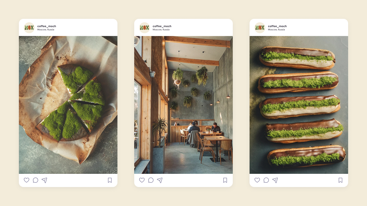 Кофейня «МОХ»/ MOSH COFFEE — Изображение №5 — Брендинг, Графика на Dprofile