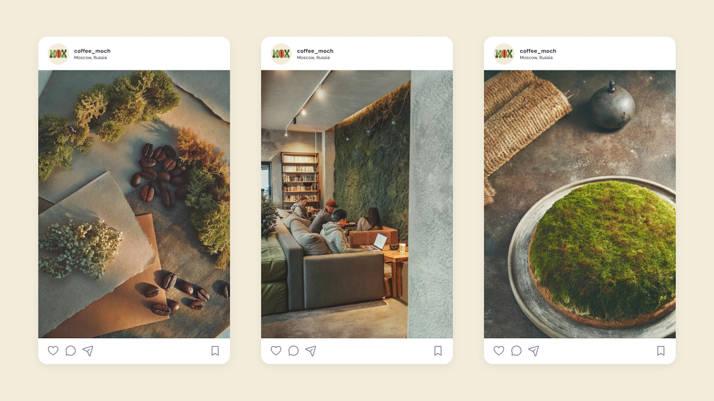 Кофейня «МОХ»/ MOSH COFFEE — Изображение №7 — Брендинг, Графика на Dprofile