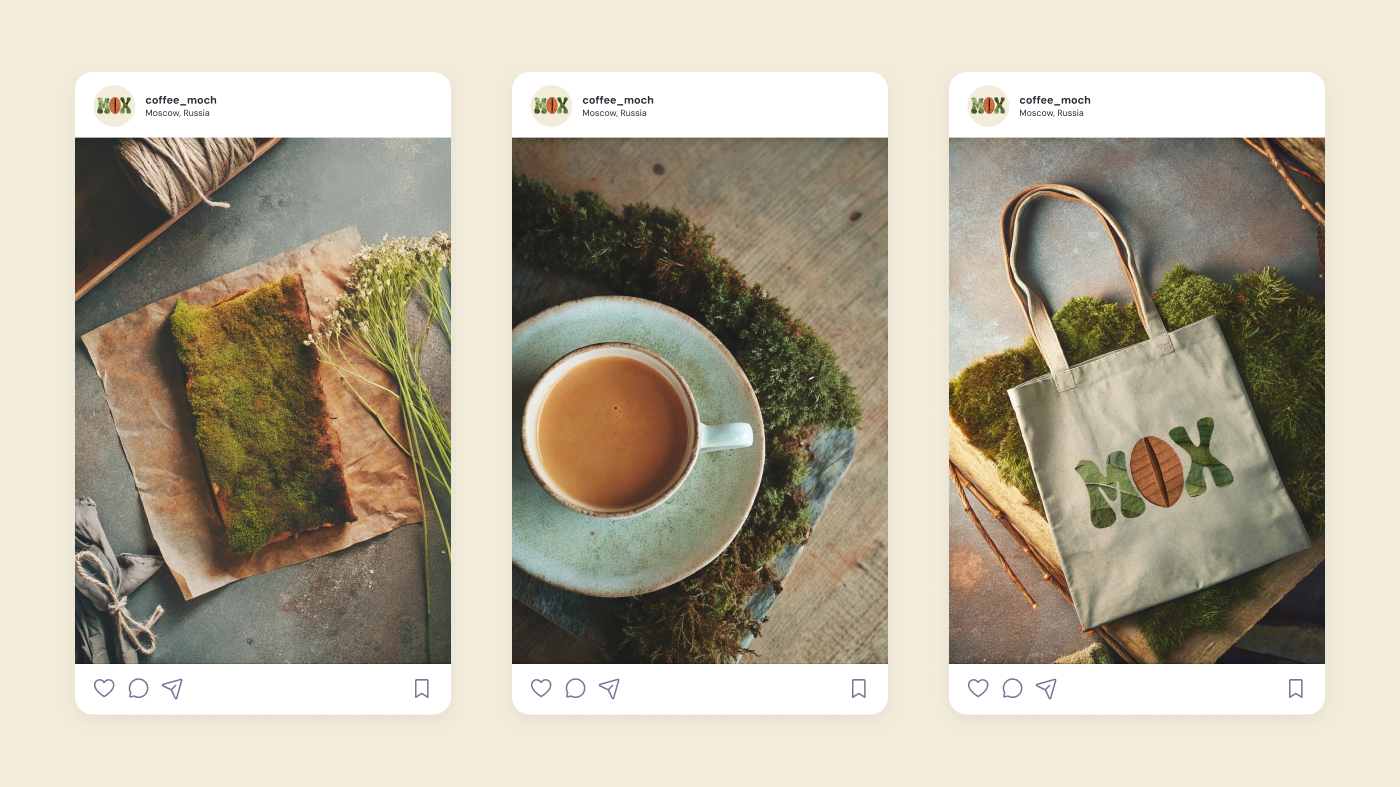 Кофейня «МОХ»/ MOSH COFFEE — Изображение №6 — Брендинг, Графика на Dprofile