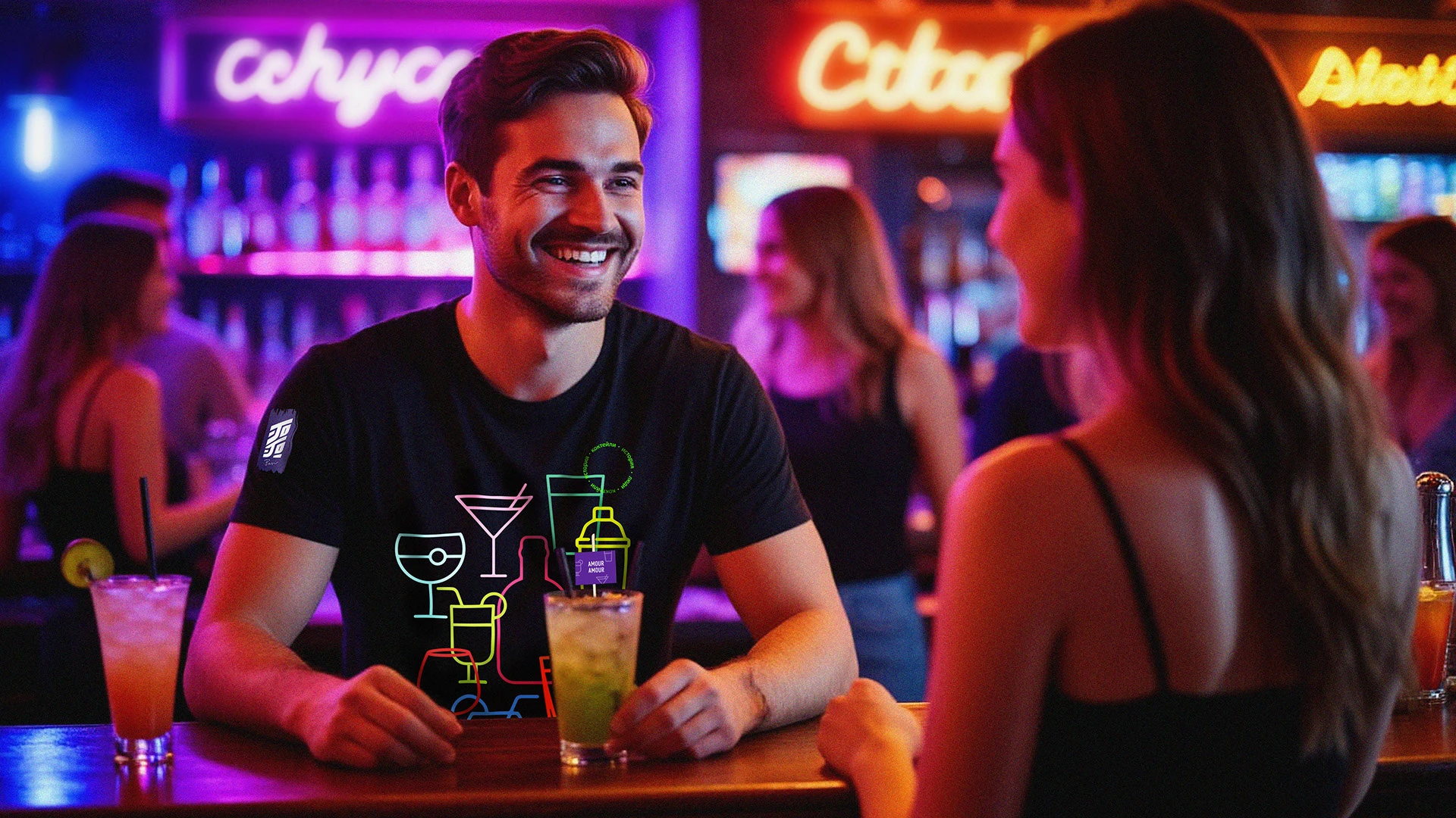Bar Hopping  | Айдентика, landing page — Изображение №8 — Интерфейсы, Брендинг на Dprofile