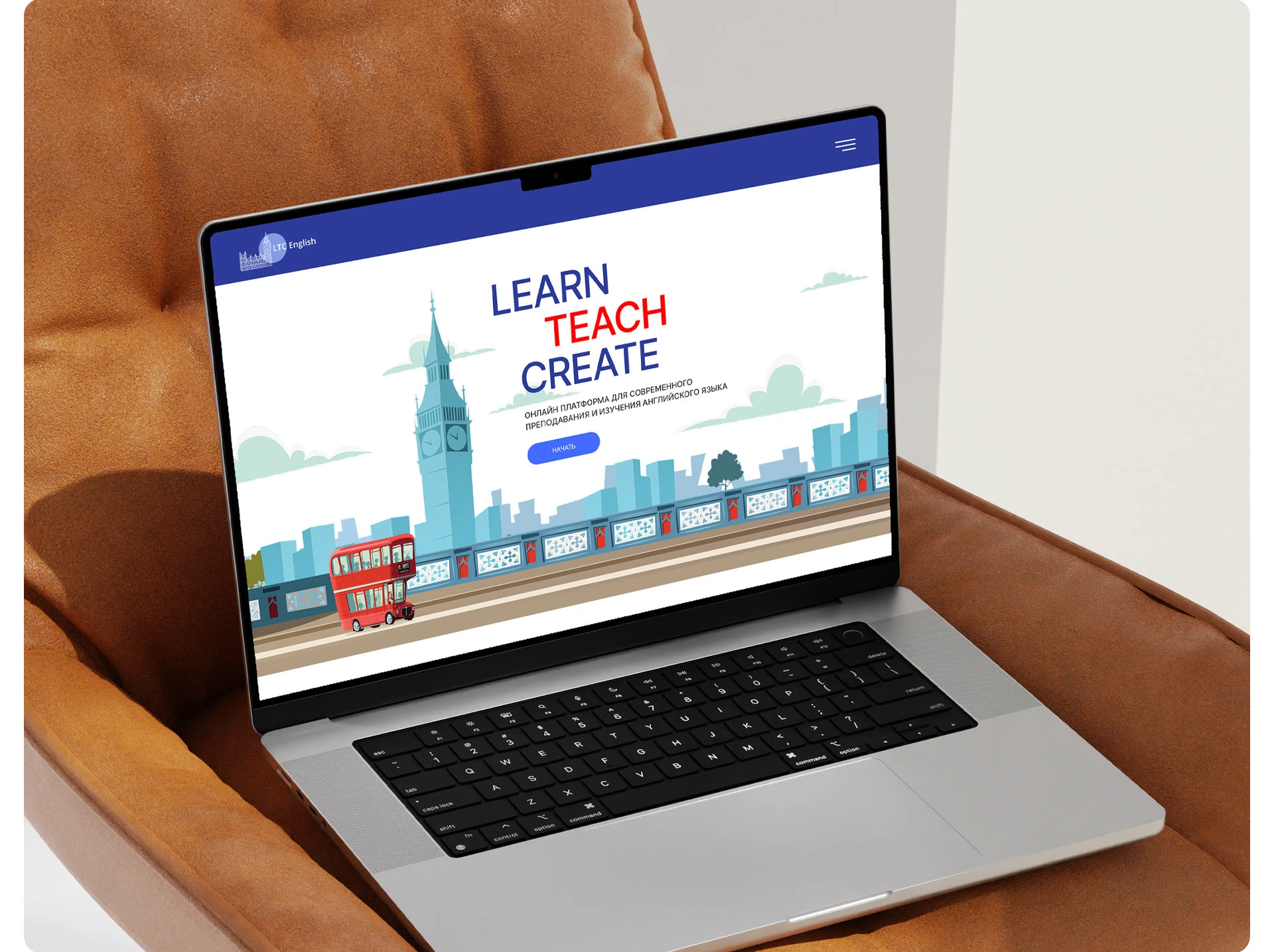 LTC ENGLISH | Сайт — Изображение №1 — Интерфейсы на Dprofile