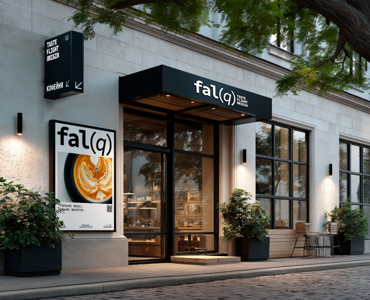 FALQ — Айдентика премиального кофейного бренда — Брендинг, Графика на Dprofile