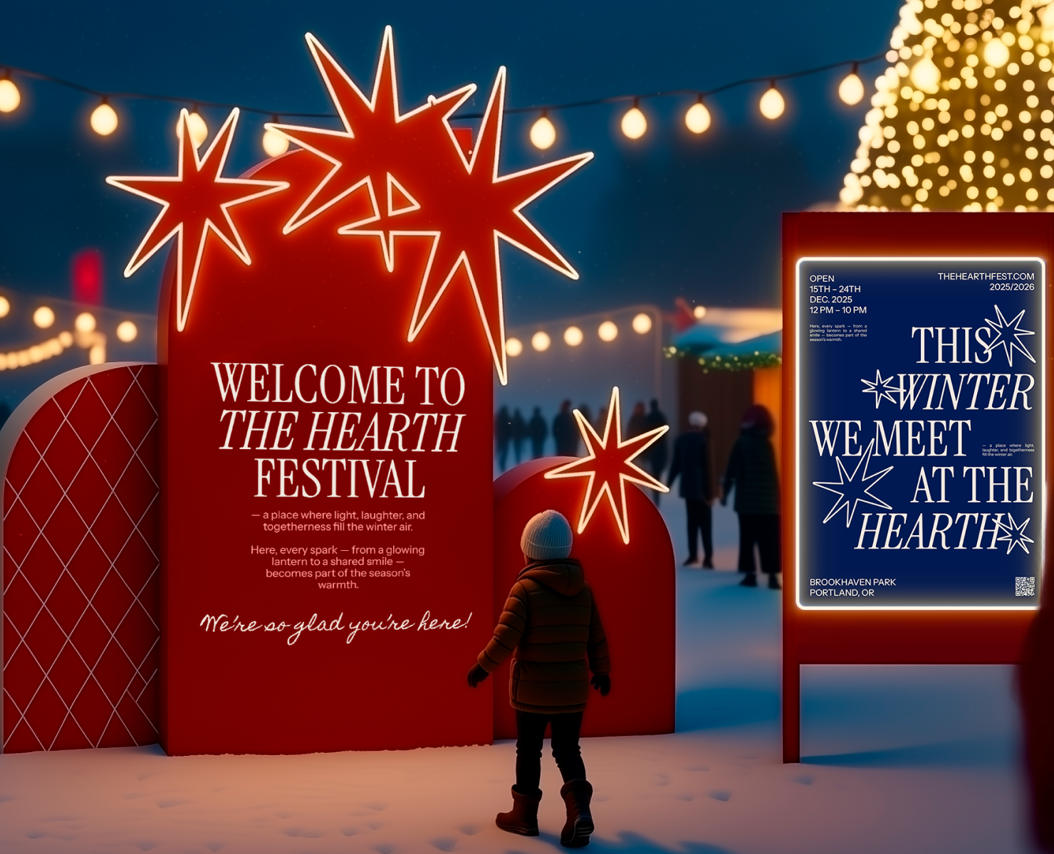 The Hearth — Зимняя айдентика и визуальная система — Брендинг, Графика на Dprofile