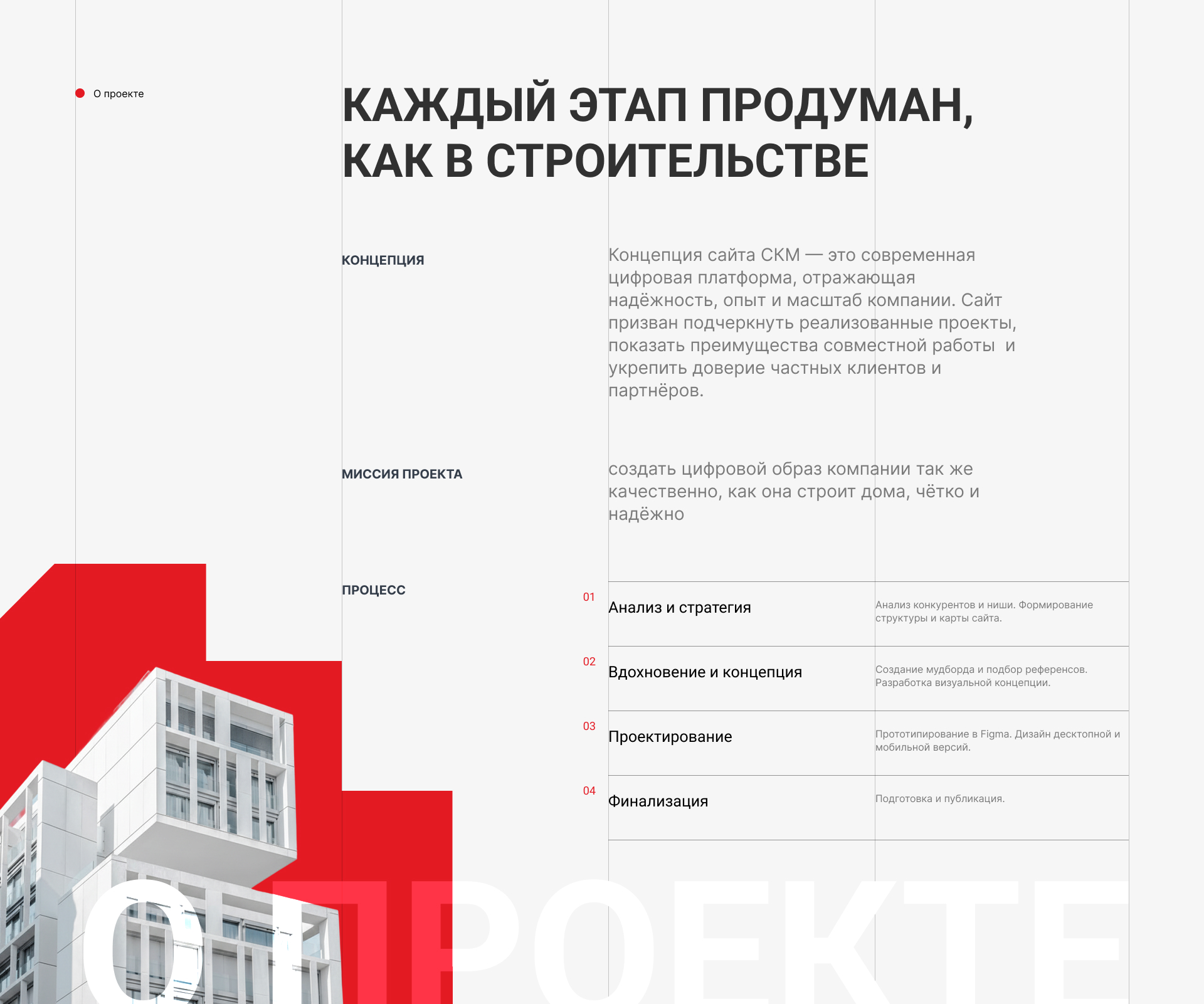 LANDING для строительной компании из Москвы — Изображение №2 — Интерфейсы на Dprofile