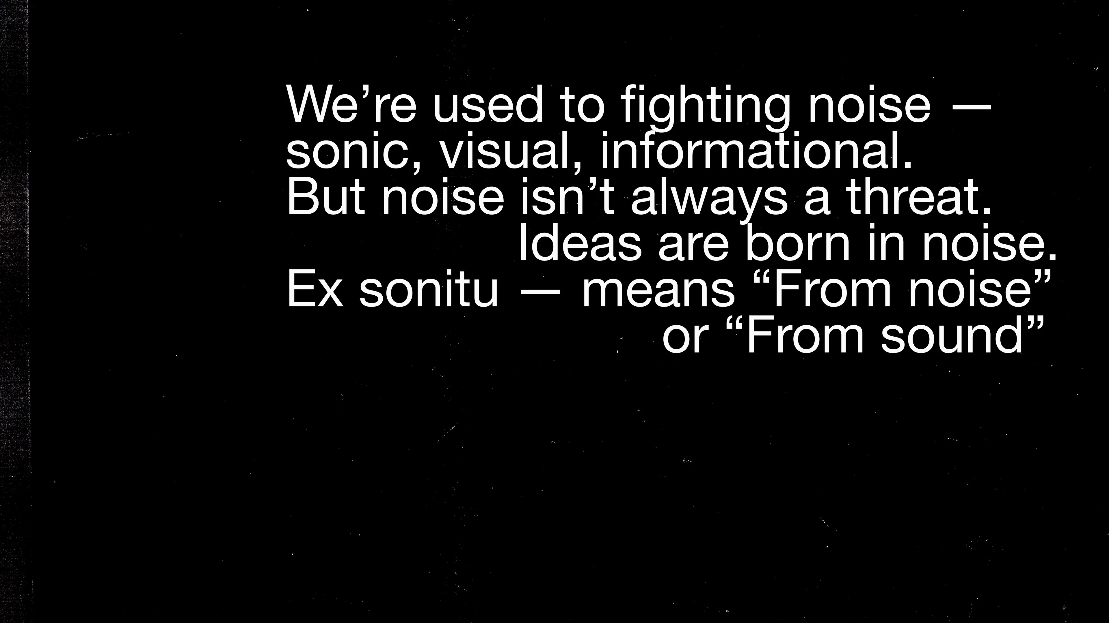 Ex sonitu. Out of noise — Изображение №3 — Графика на Dprofile