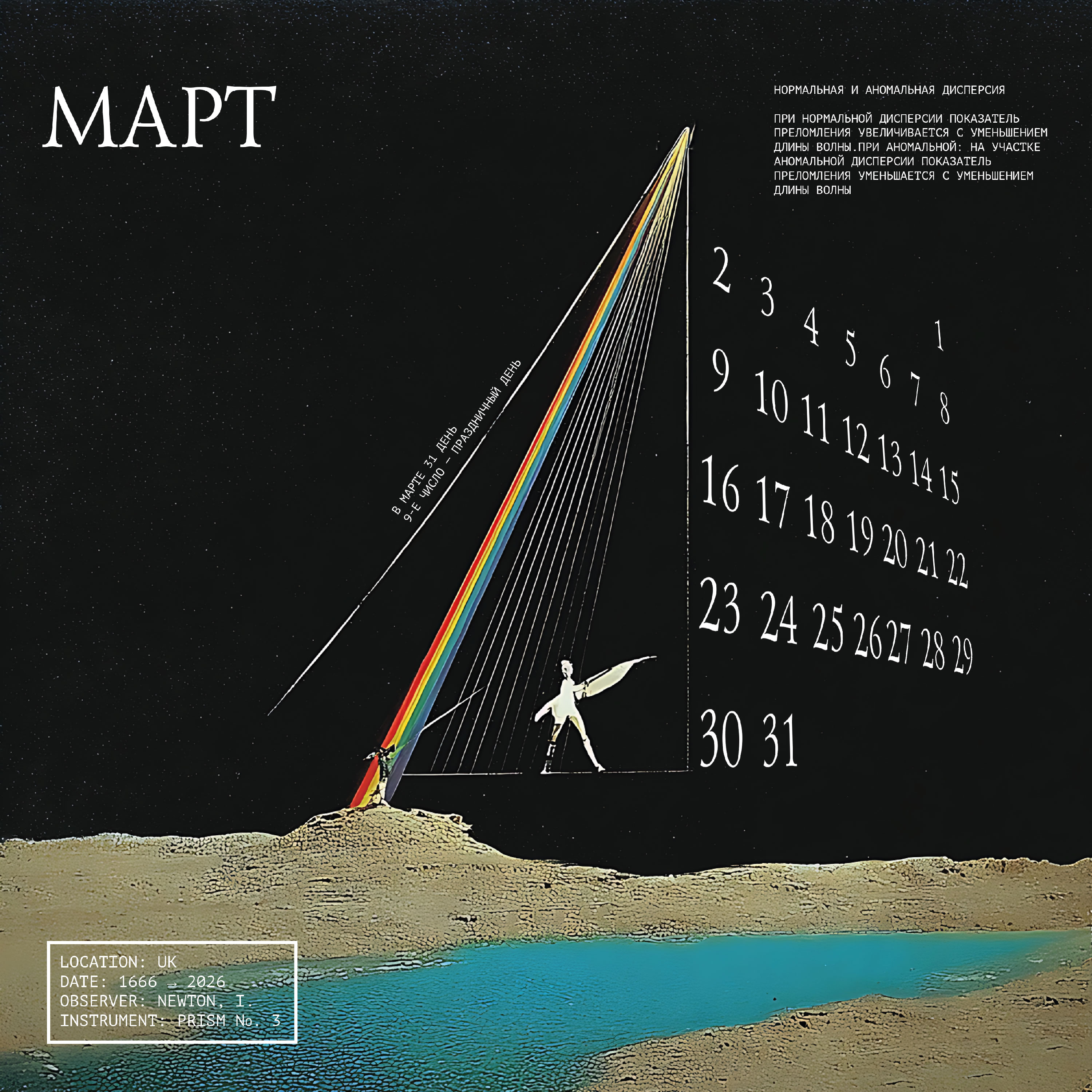 Календарь 2026 "Дисперсия света" — Изображение №3 — Графика на Dprofile