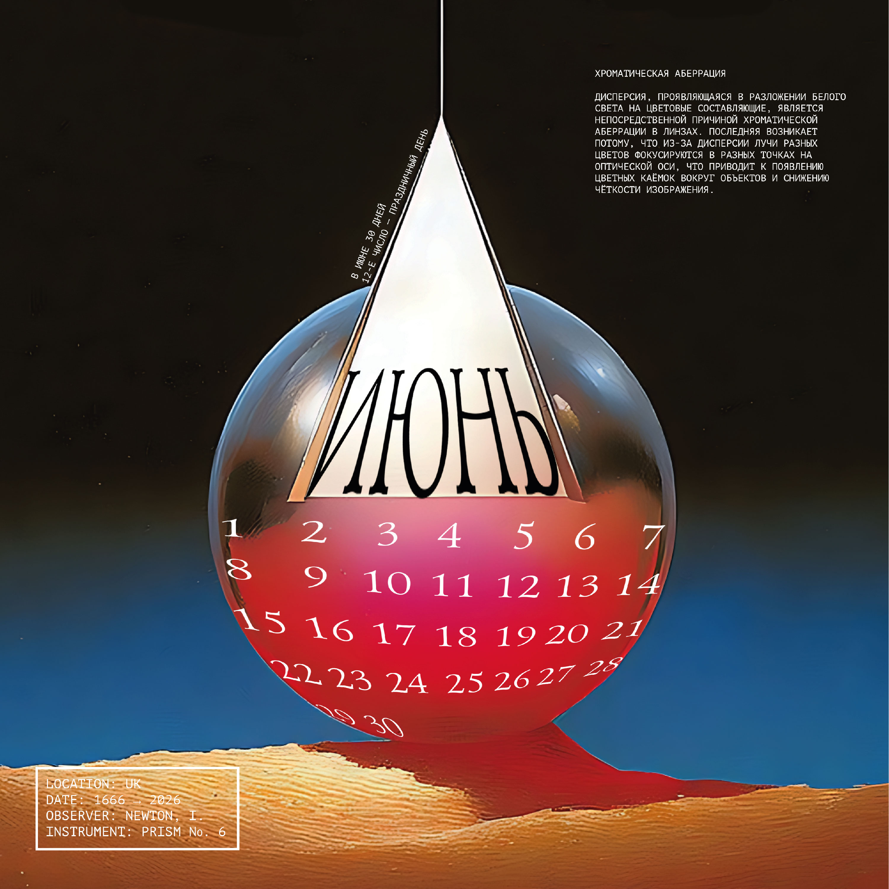 Календарь 2026 "Дисперсия света" — Изображение №6 — Графика на Dprofile