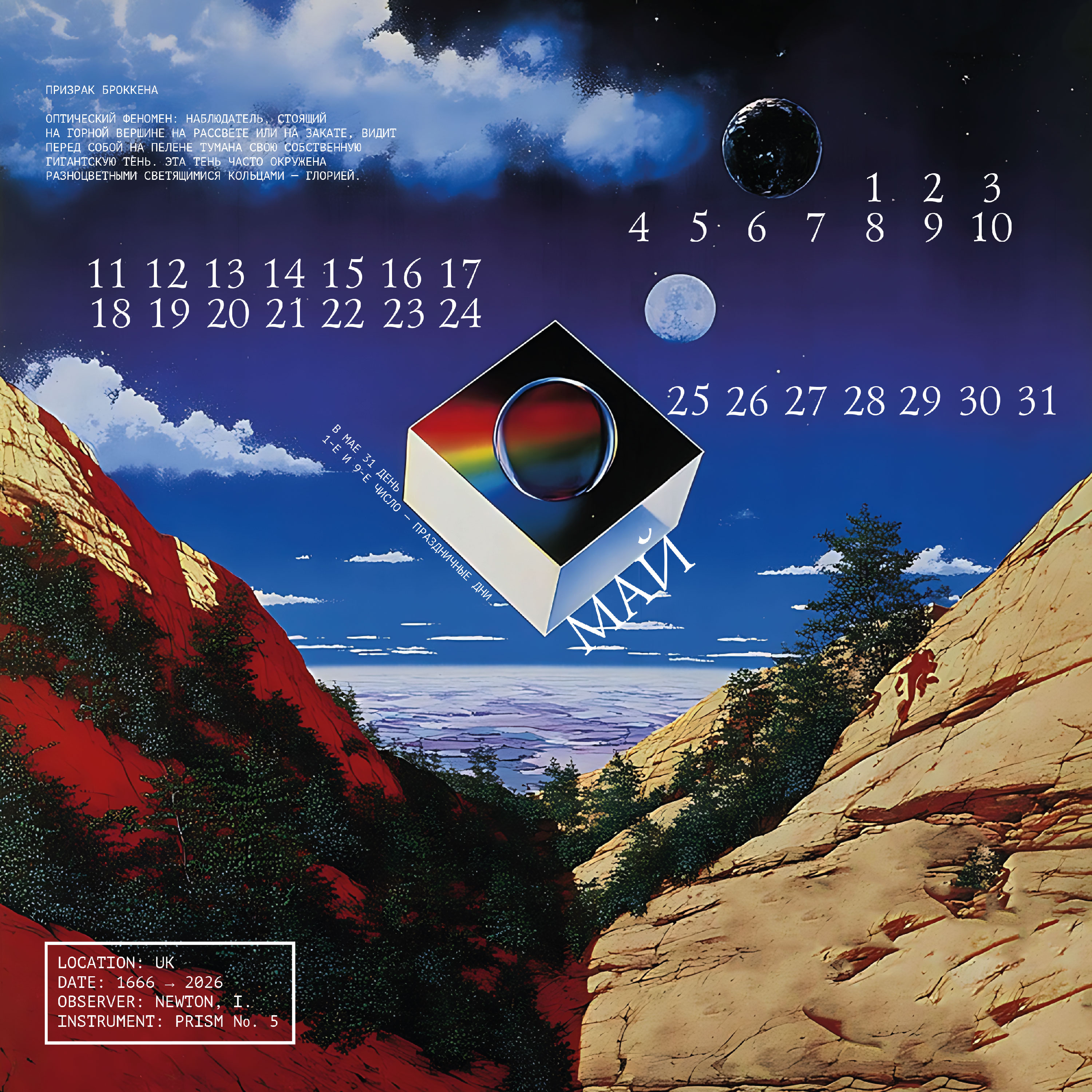 Календарь 2026 "Дисперсия света" — Изображение №5 — Графика на Dprofile